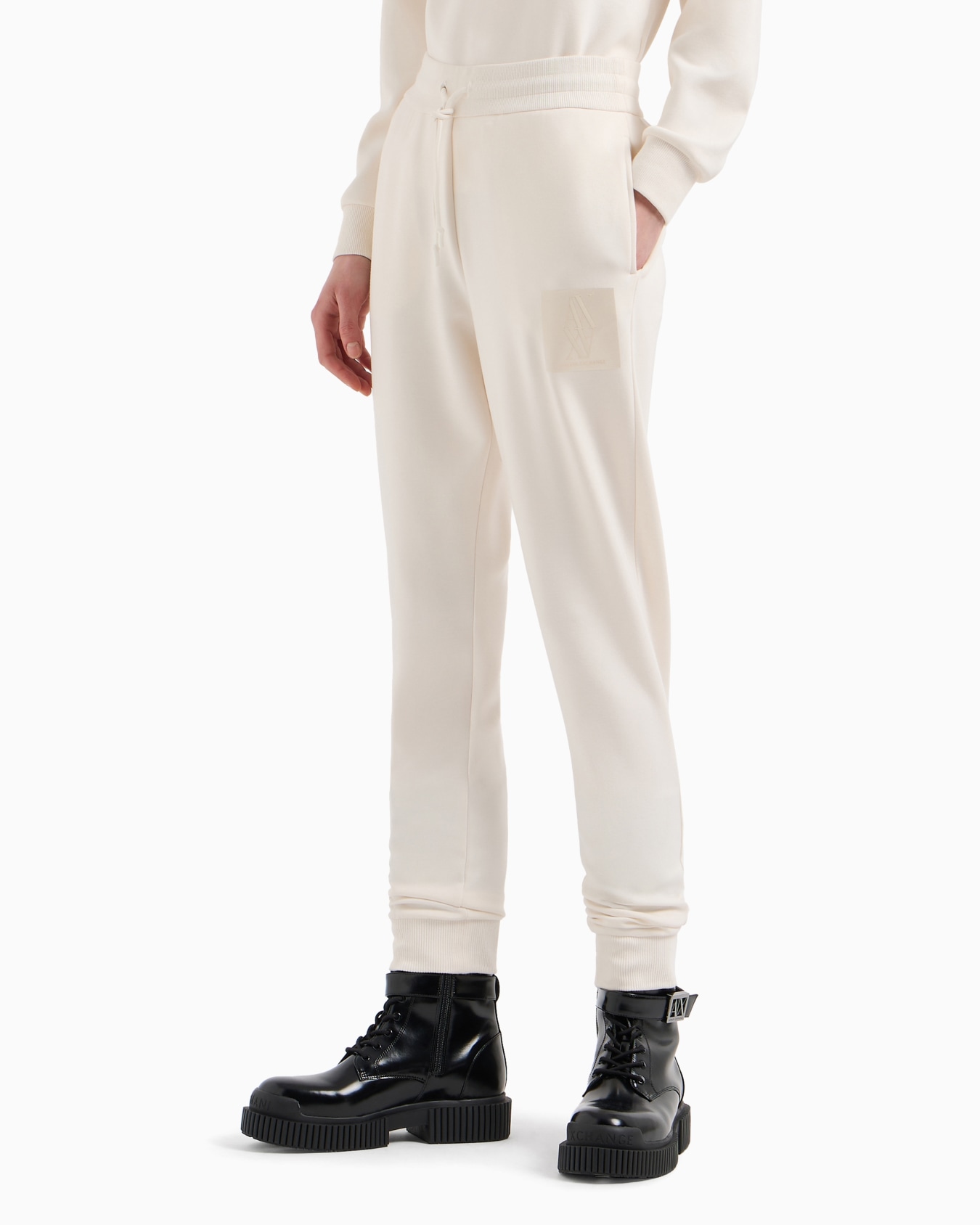 Jogger pants with monogram patch Slide 1