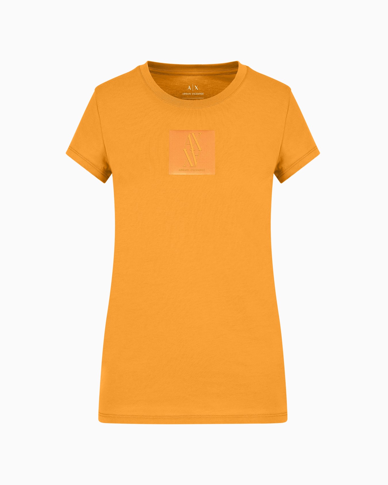 Camiseta slim fit con monograma de algodón orgánico ASV Diapositiva 0