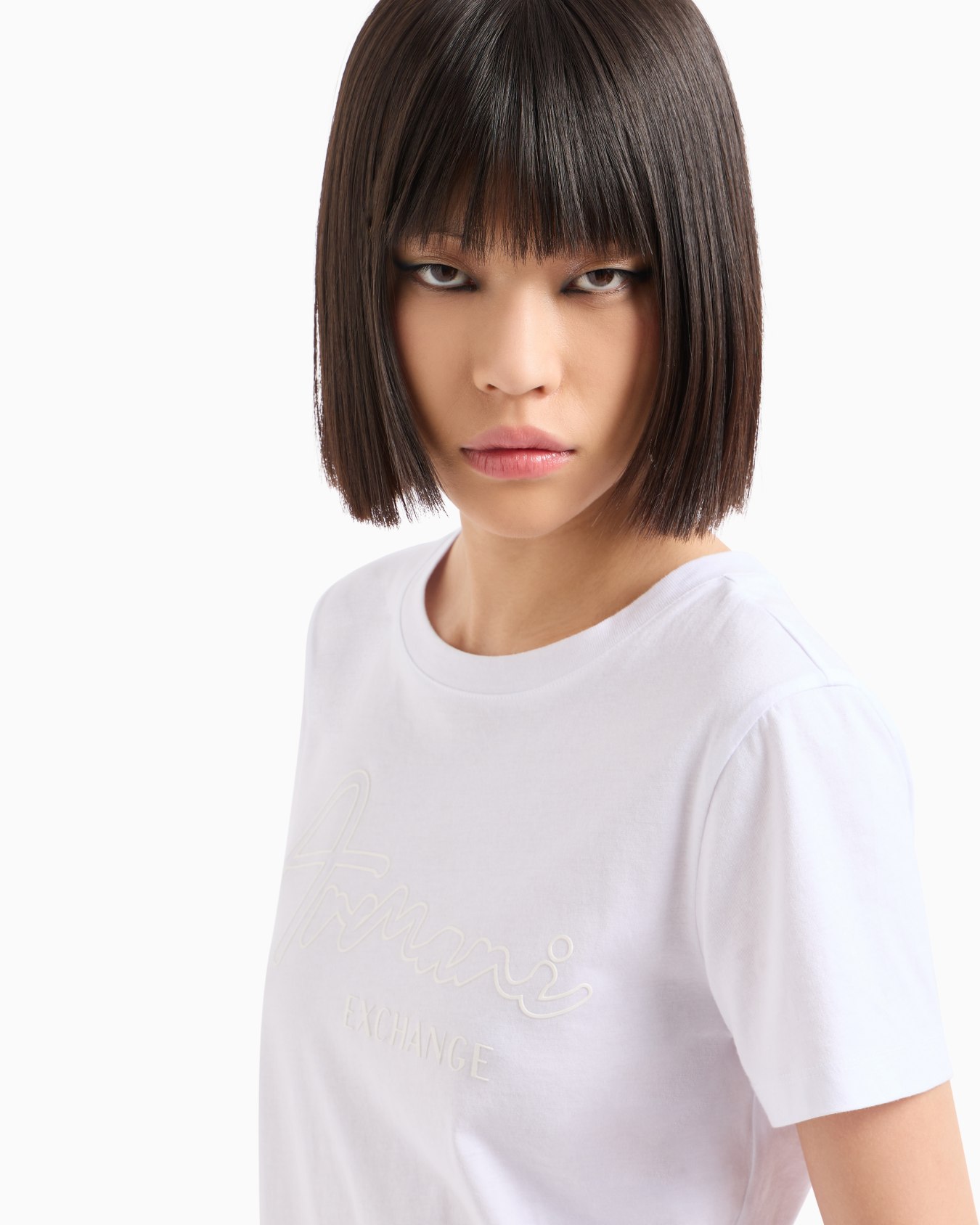 Regular fit T-shirt with ASV fabric stencil print Slide 4