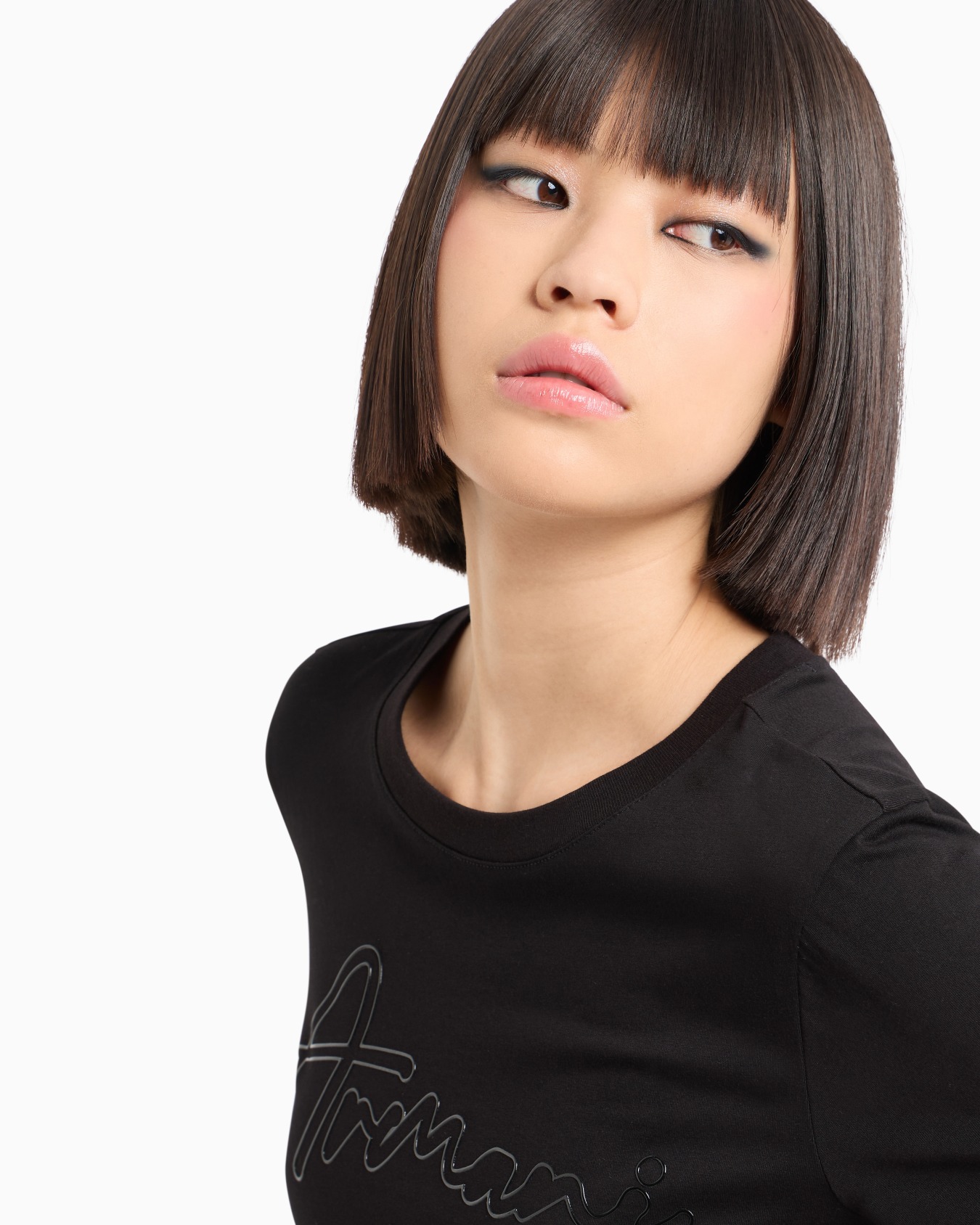 Regular fit T-shirt with ASV fabric stencil print Slide 4