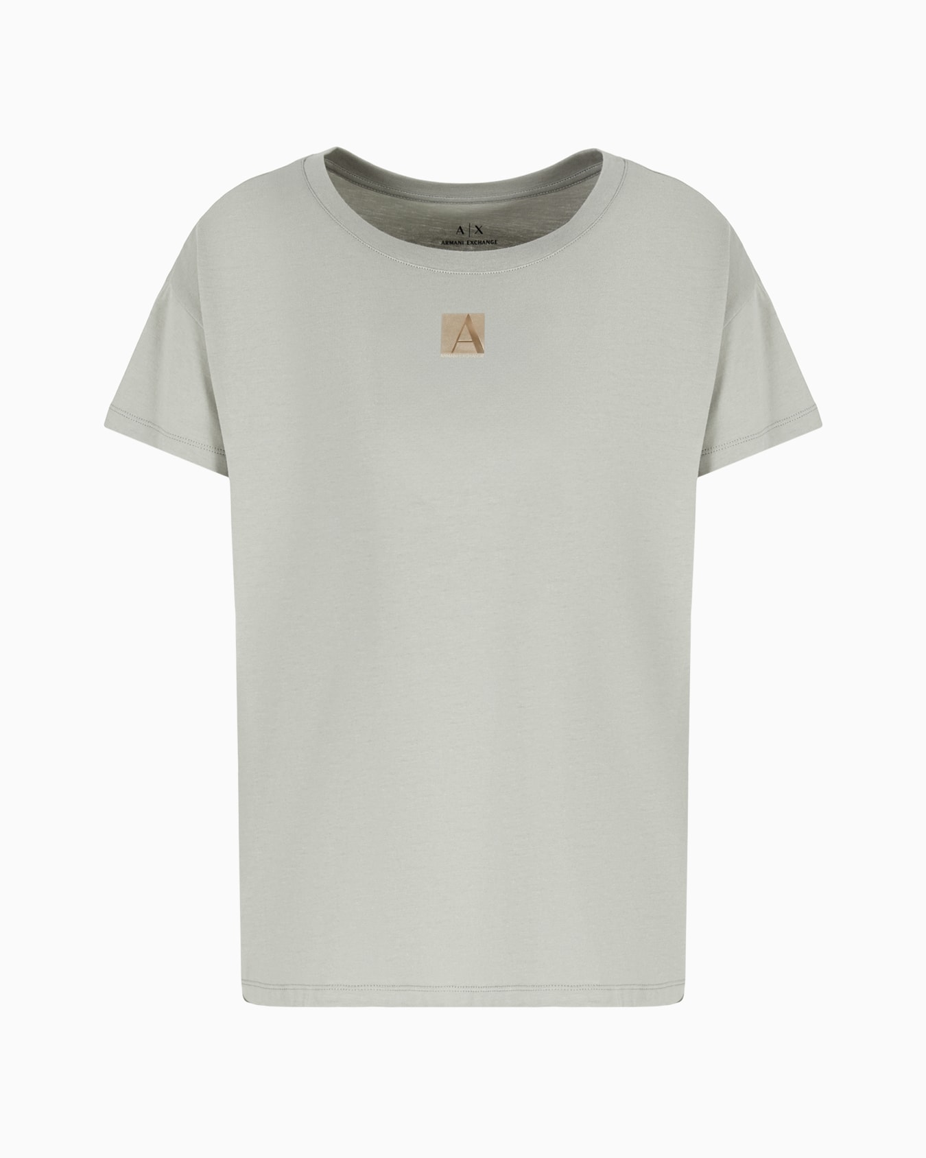Relaxed fit T-shirt with round neck and logo Slide 0