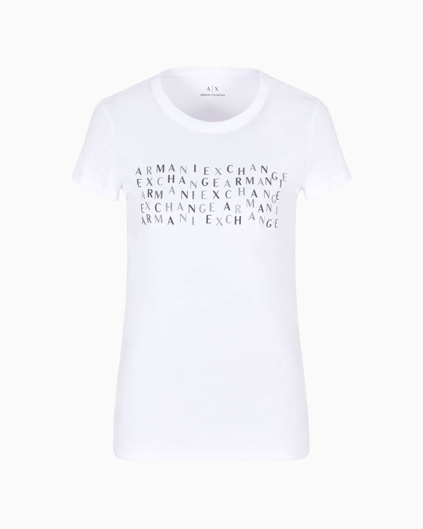 Camiseta slim fit con logo Diapositiva 0