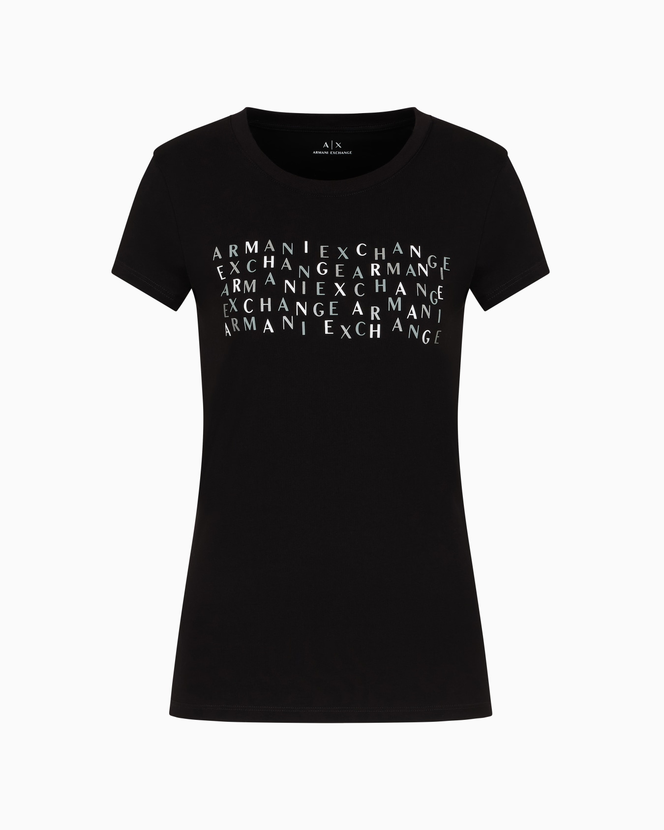 Camiseta slim fit con logo Diapositiva 0