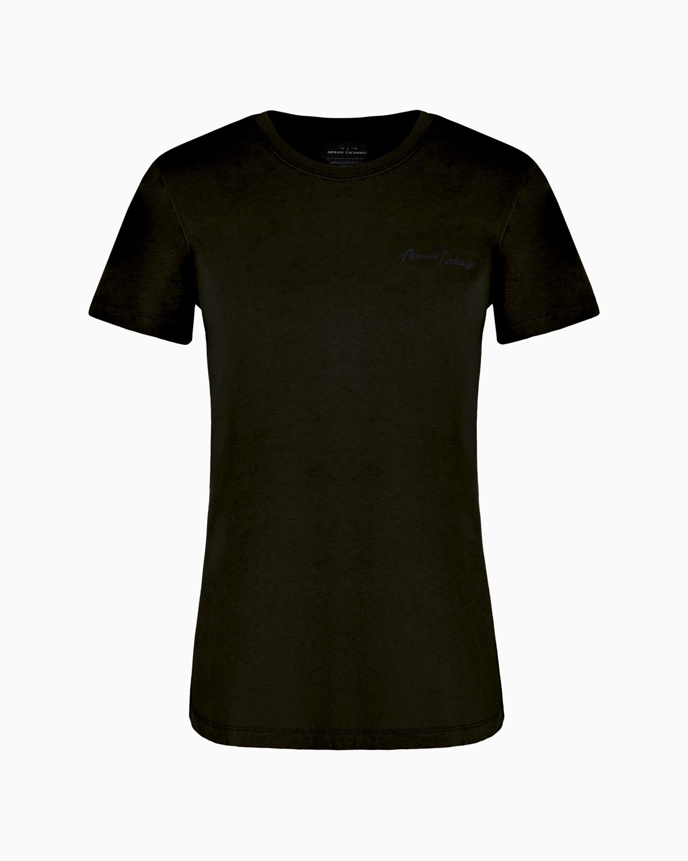 Camiseta regular fit con miniestampado de la firma en algodón ASV Diapositiva 0