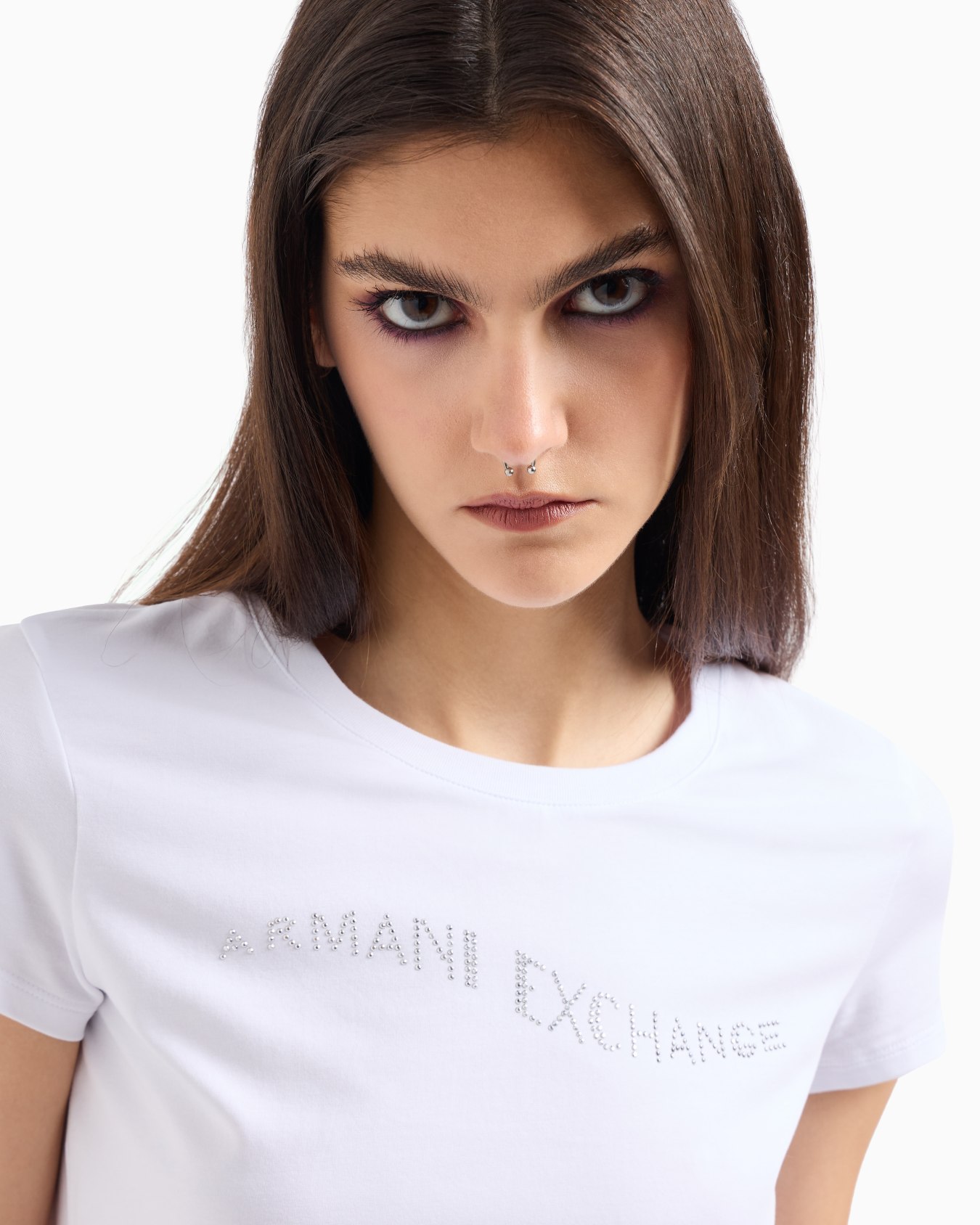 Slim fit T-shirt with wave logo Slide 4