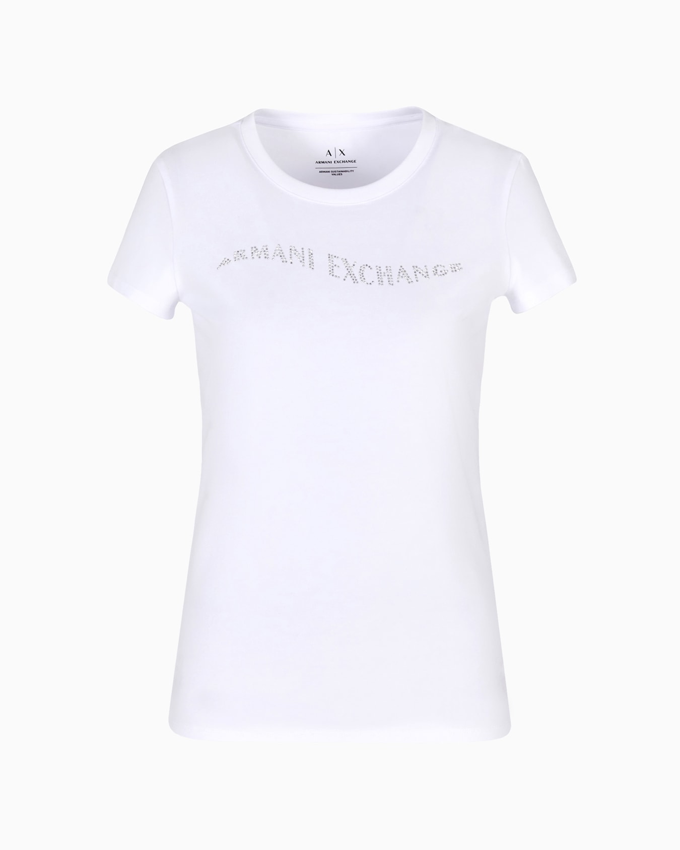 Slim fit T-shirt with wave logo Slide 0