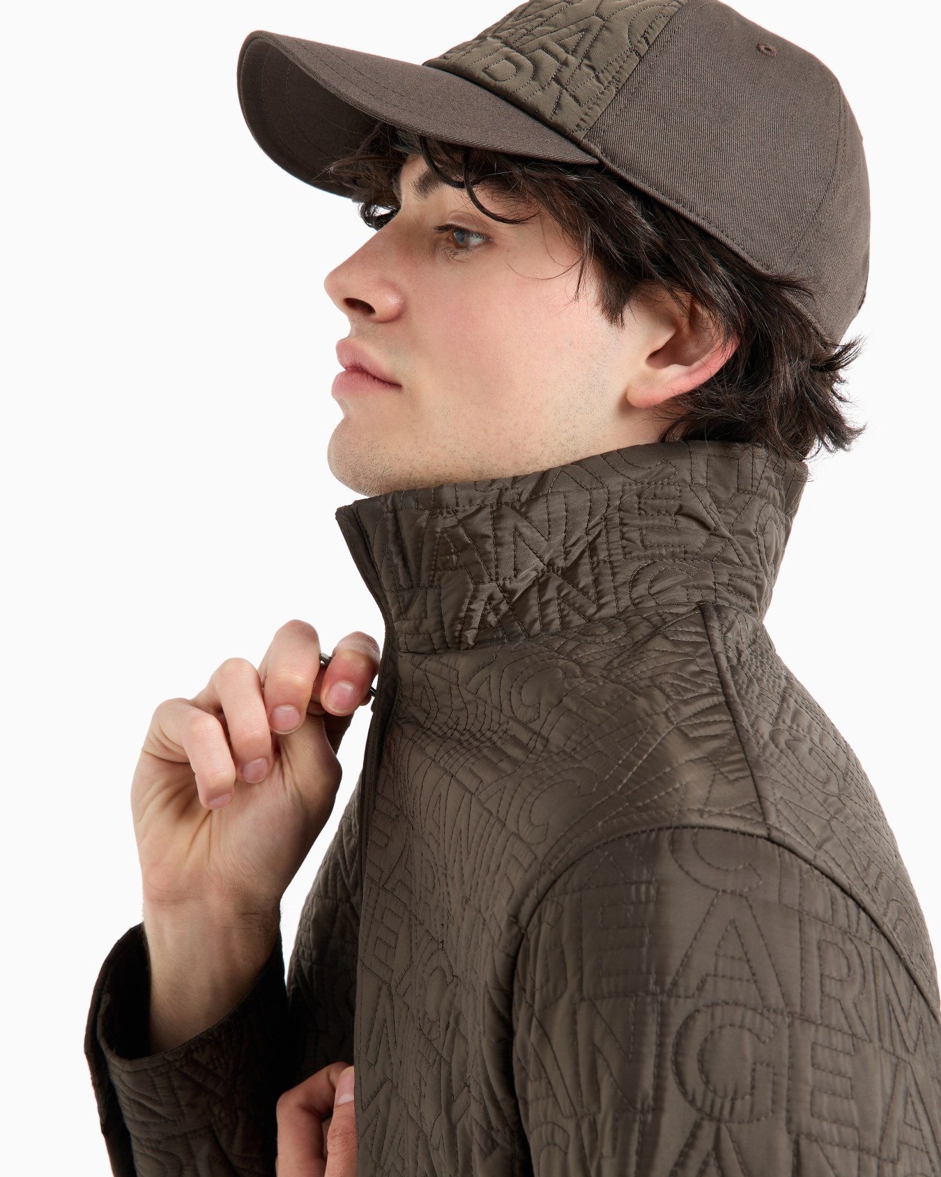 Jacket with allover embossed logo in ASV fabric Slide 4