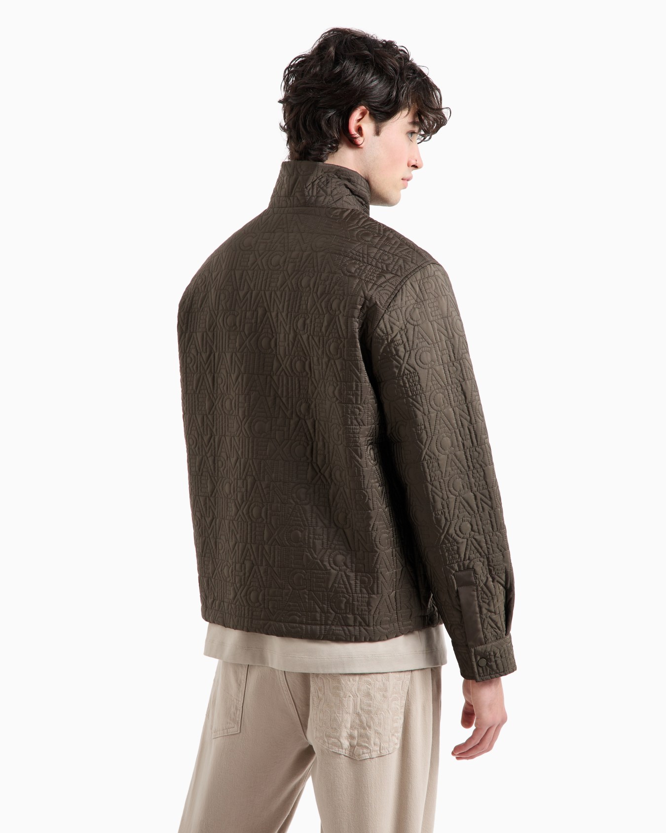 Jacket with allover embossed logo in ASV fabric Slide 2