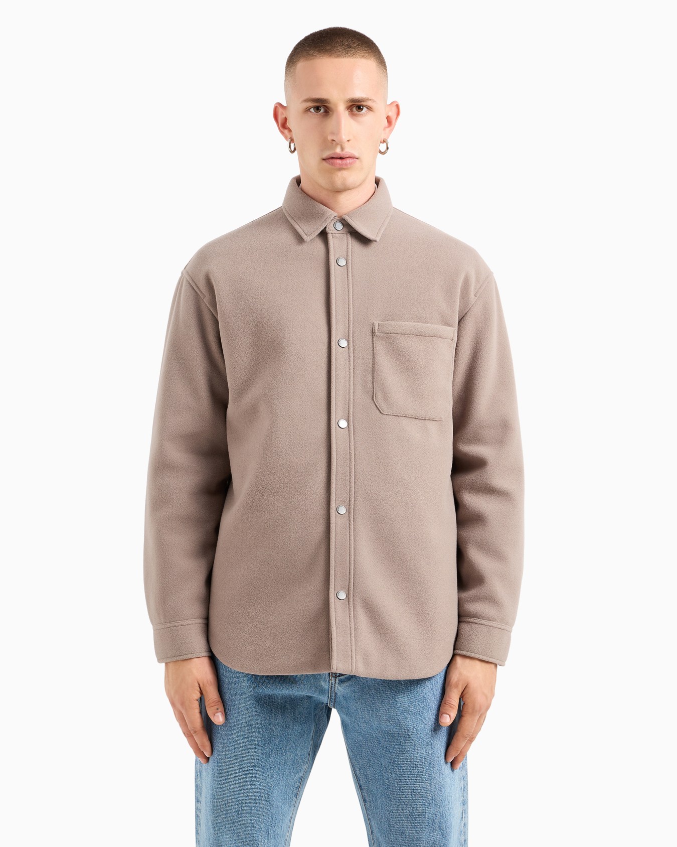 Caban in cloth with buttons Slide 1