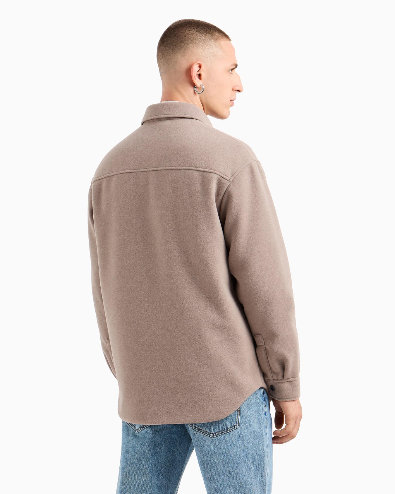 Caban in cloth with buttons Slide 2