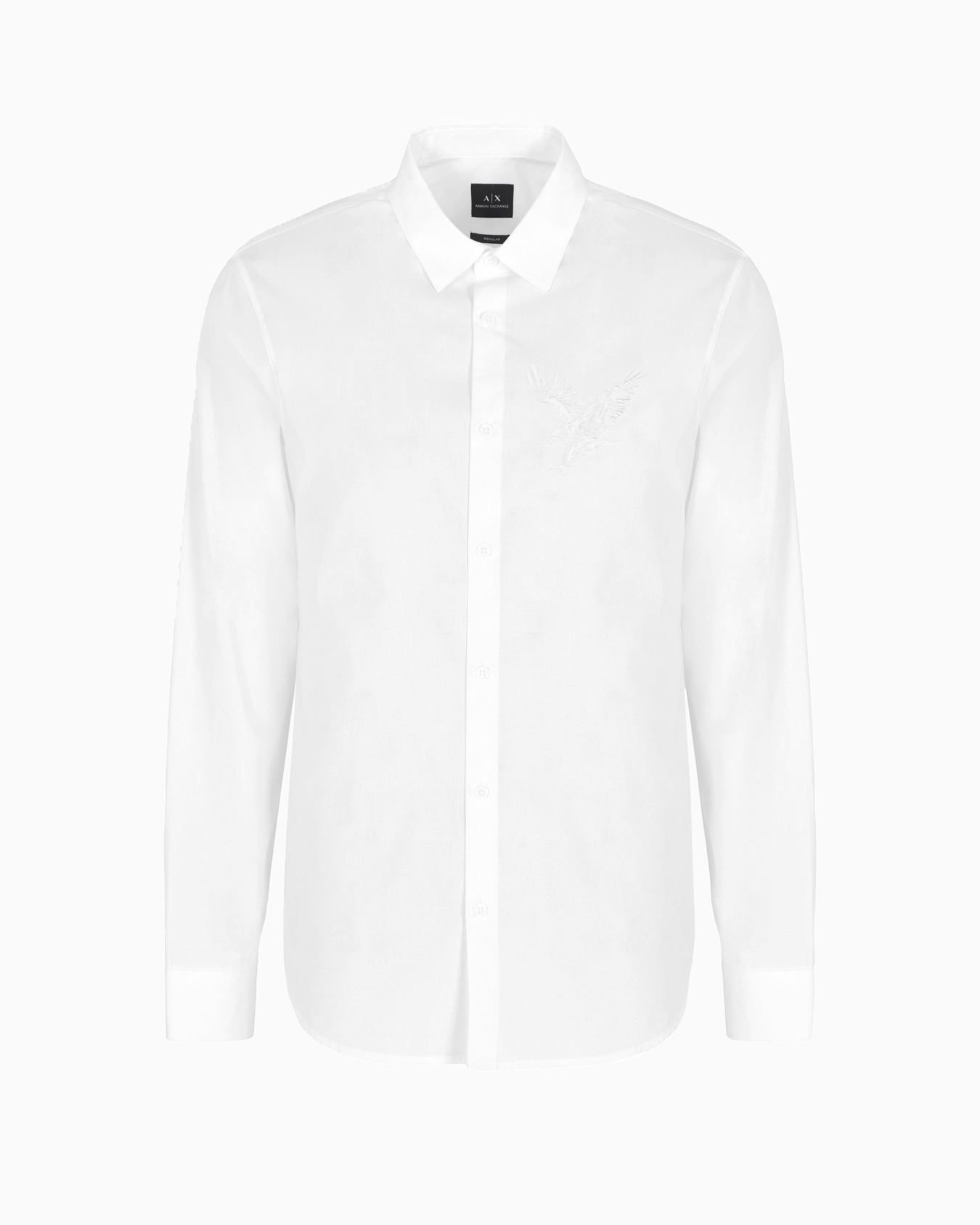 Chemise coupe classique avec broderie aigle en coton ASV Diapositive 0