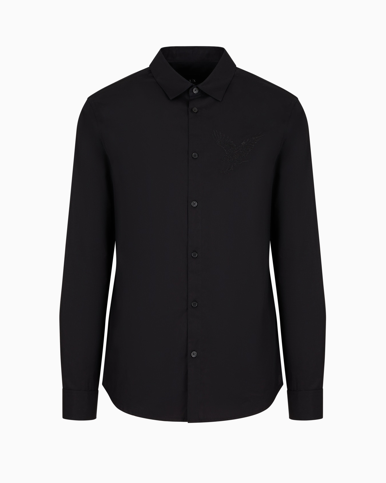Regular fit shirt with embroidered eagle in ASV cotton Slide 0