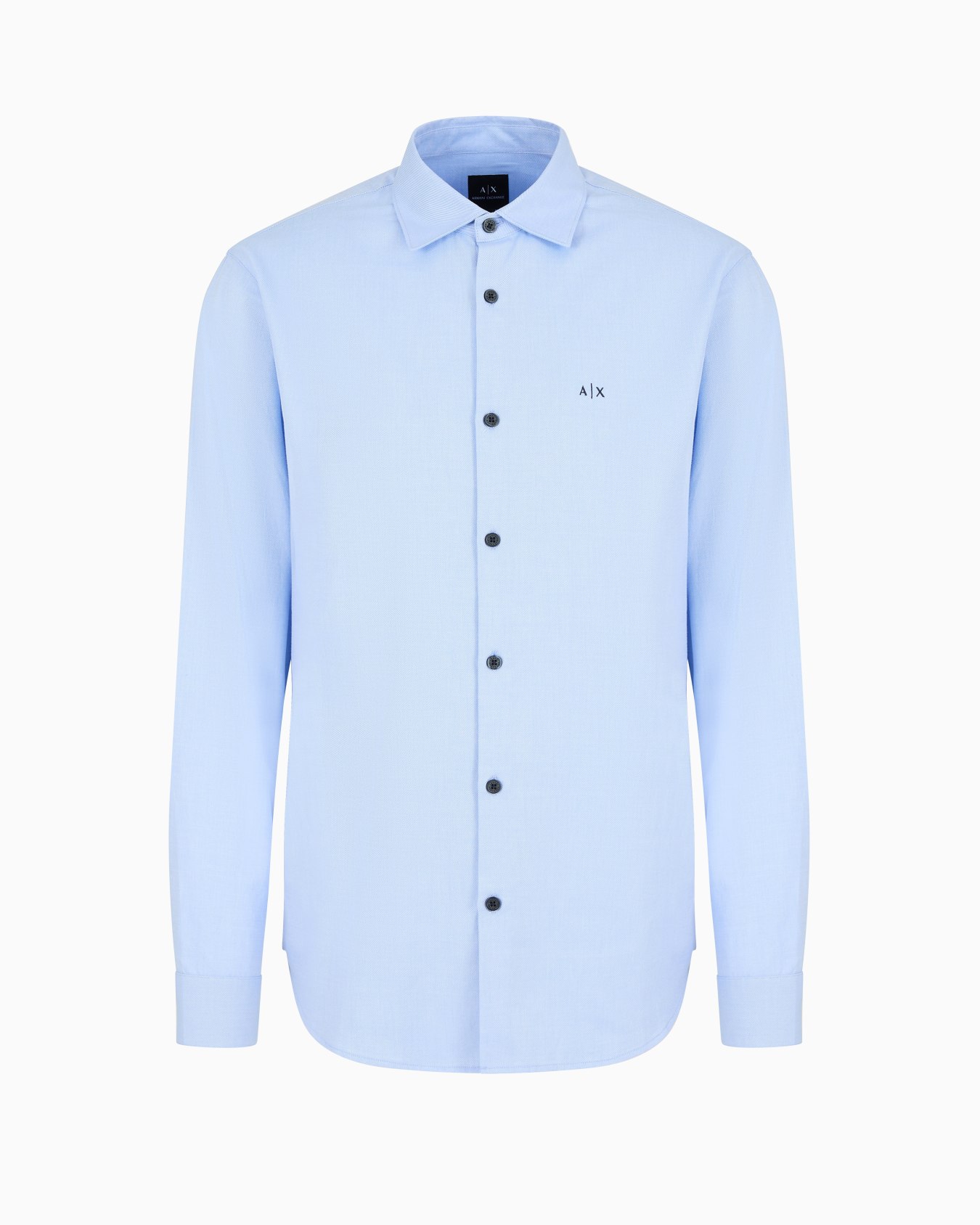 Camisa regular fit confeccionada en algodón teñido en hilo Diapositiva 0