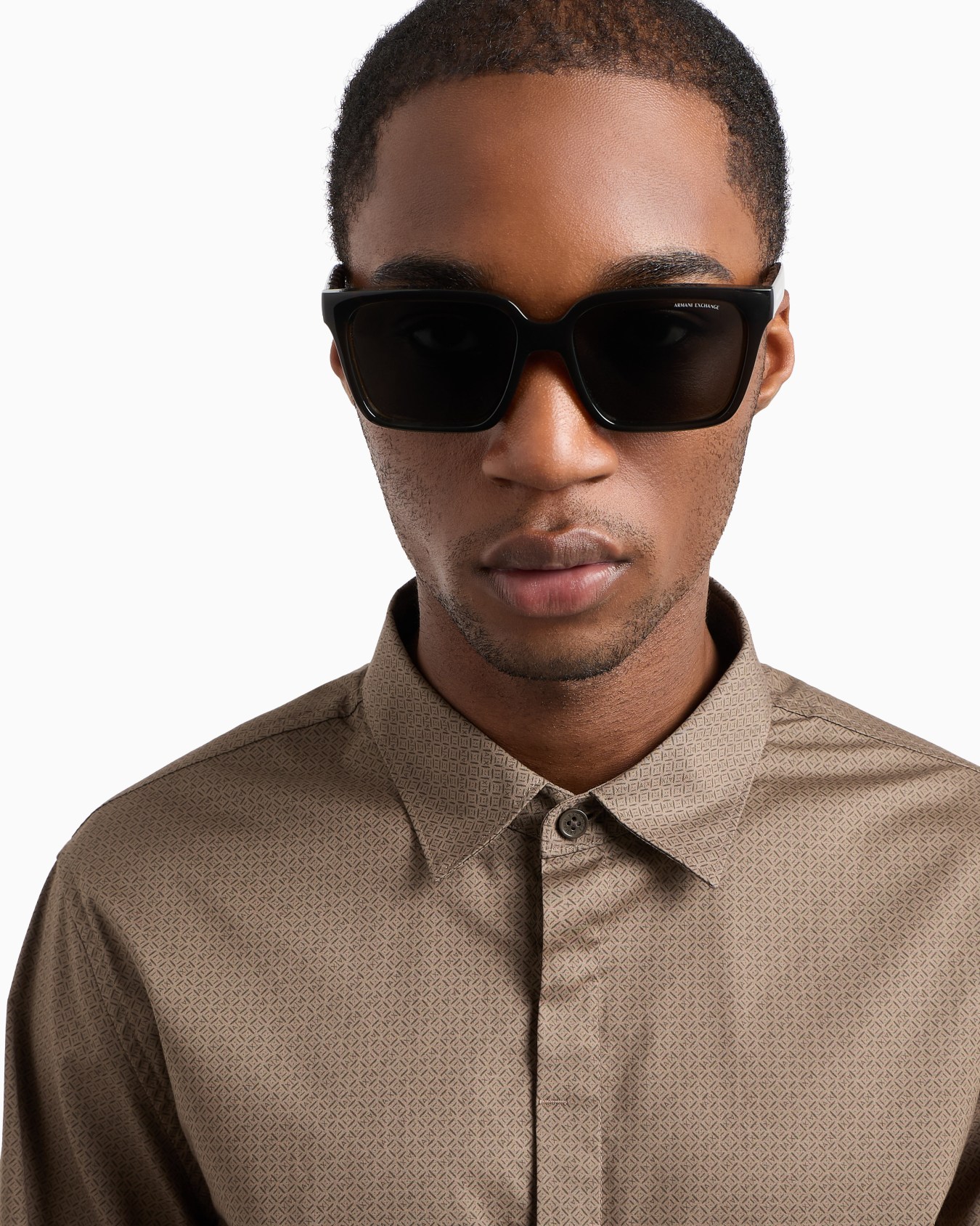 Slim fit shirt in stretch cotton poplin Slide 4