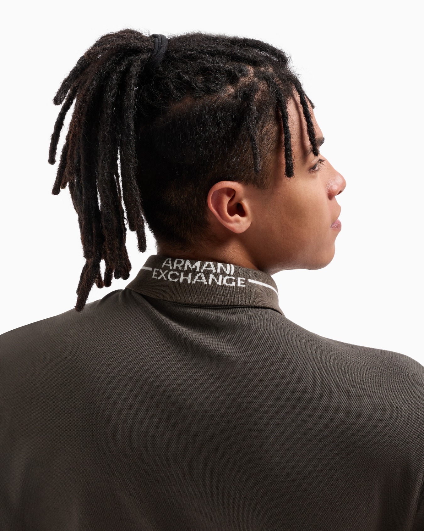 Regular fit organic cotton polo with contrasting detail ASV Slide 4