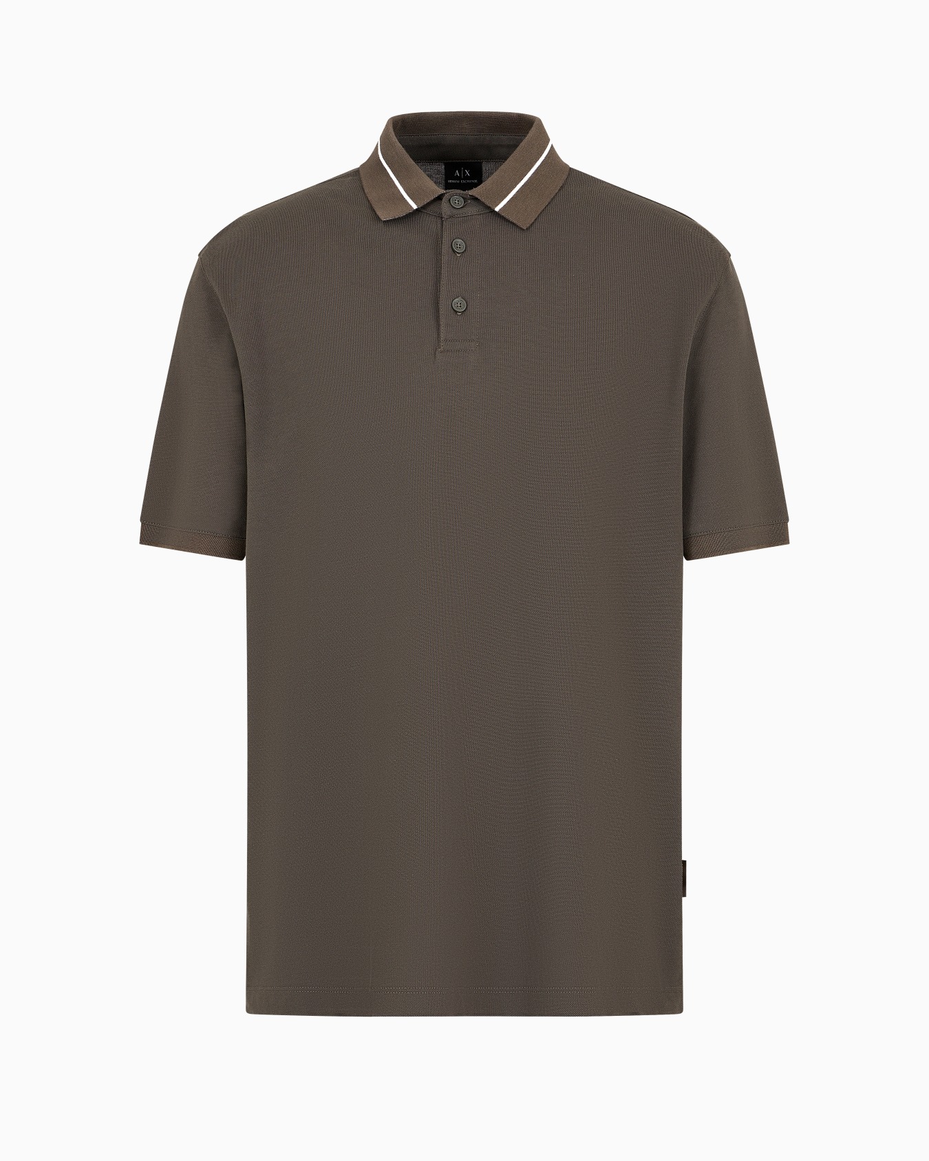 Regular fit organic cotton polo with contrasting detail ASV Slide 0