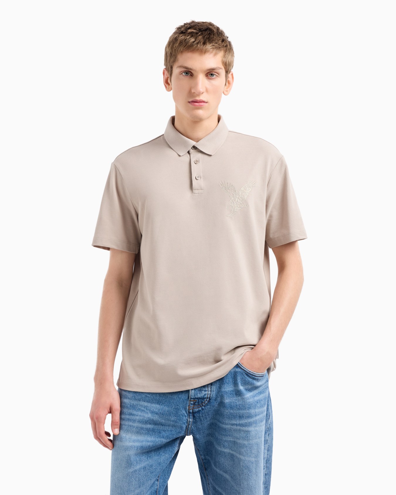 Poloshirt mit normaler Passform aus ASV-Bio-Baumwolle Folie 1