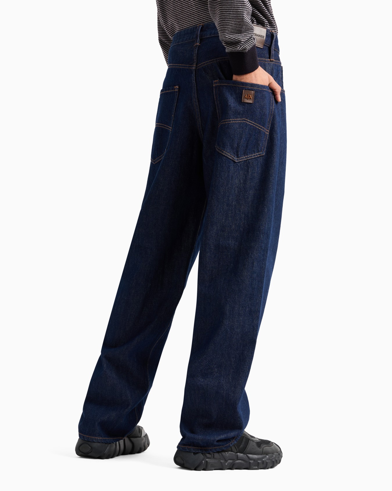 J83 Baggy Fit Jeans in Light Indigo Denim Slide 2