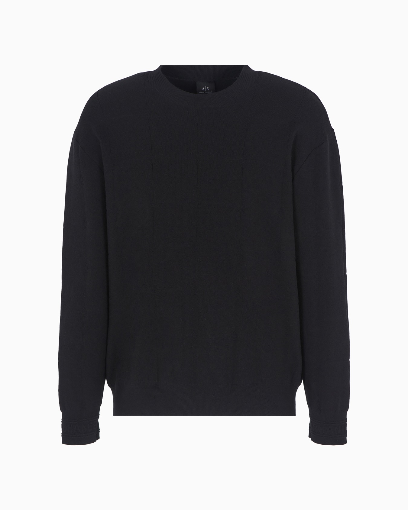  Checked Jacquard Crewneck Sweater Slide 0