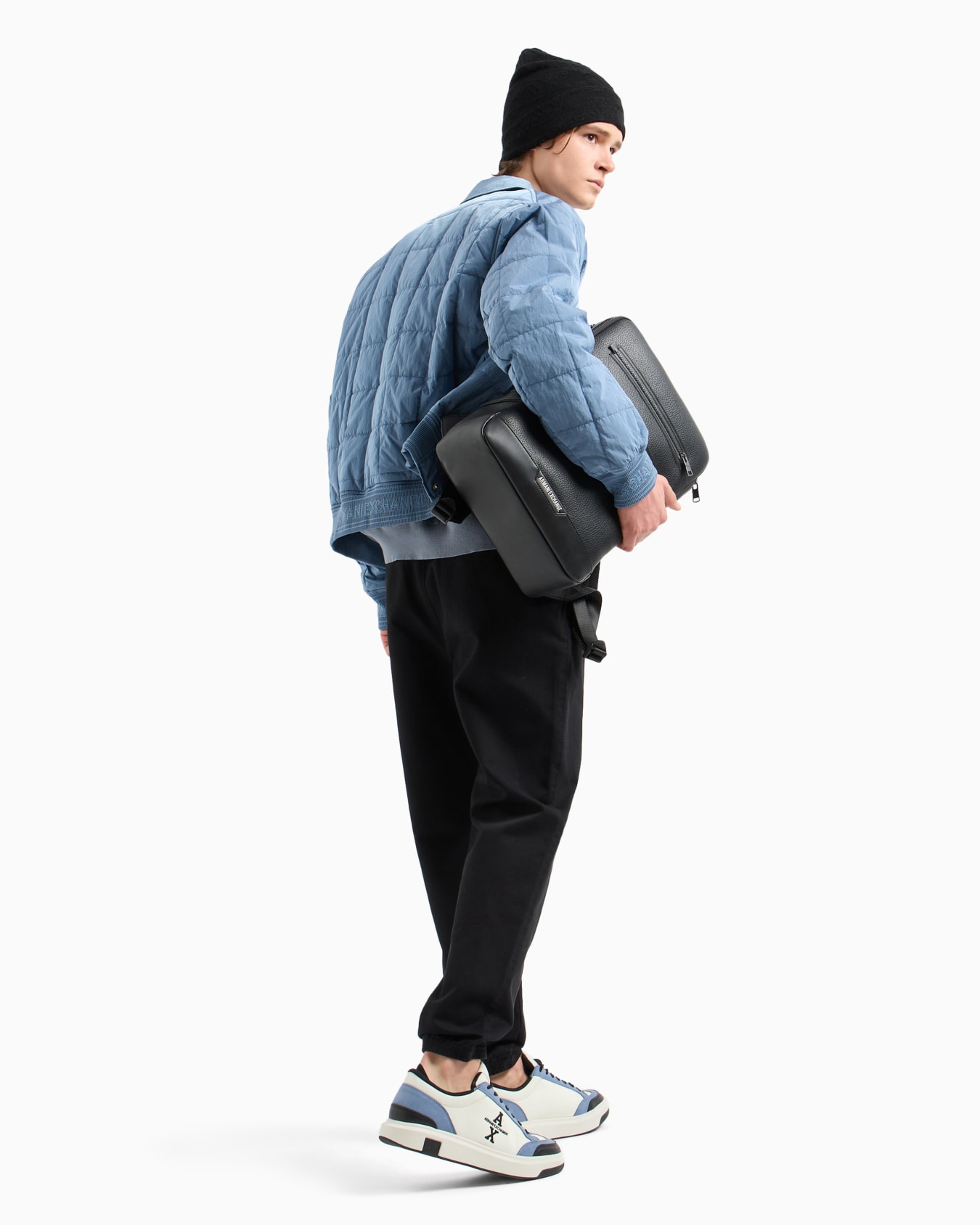 Pull ras du cou en jacquard à carreaux  Diapositive 3