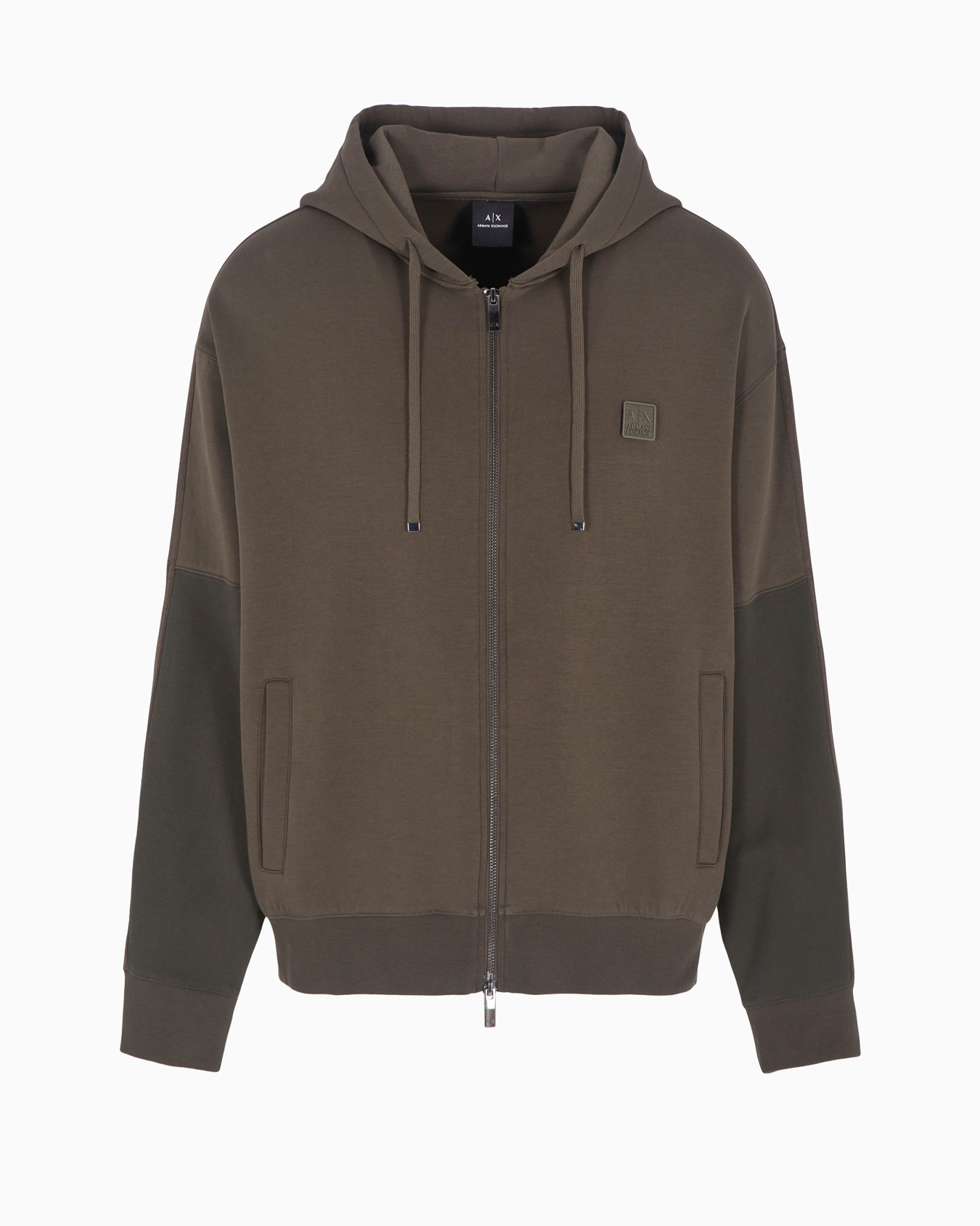 Sudadera con capucha y mangas en contraste Diapositiva 0