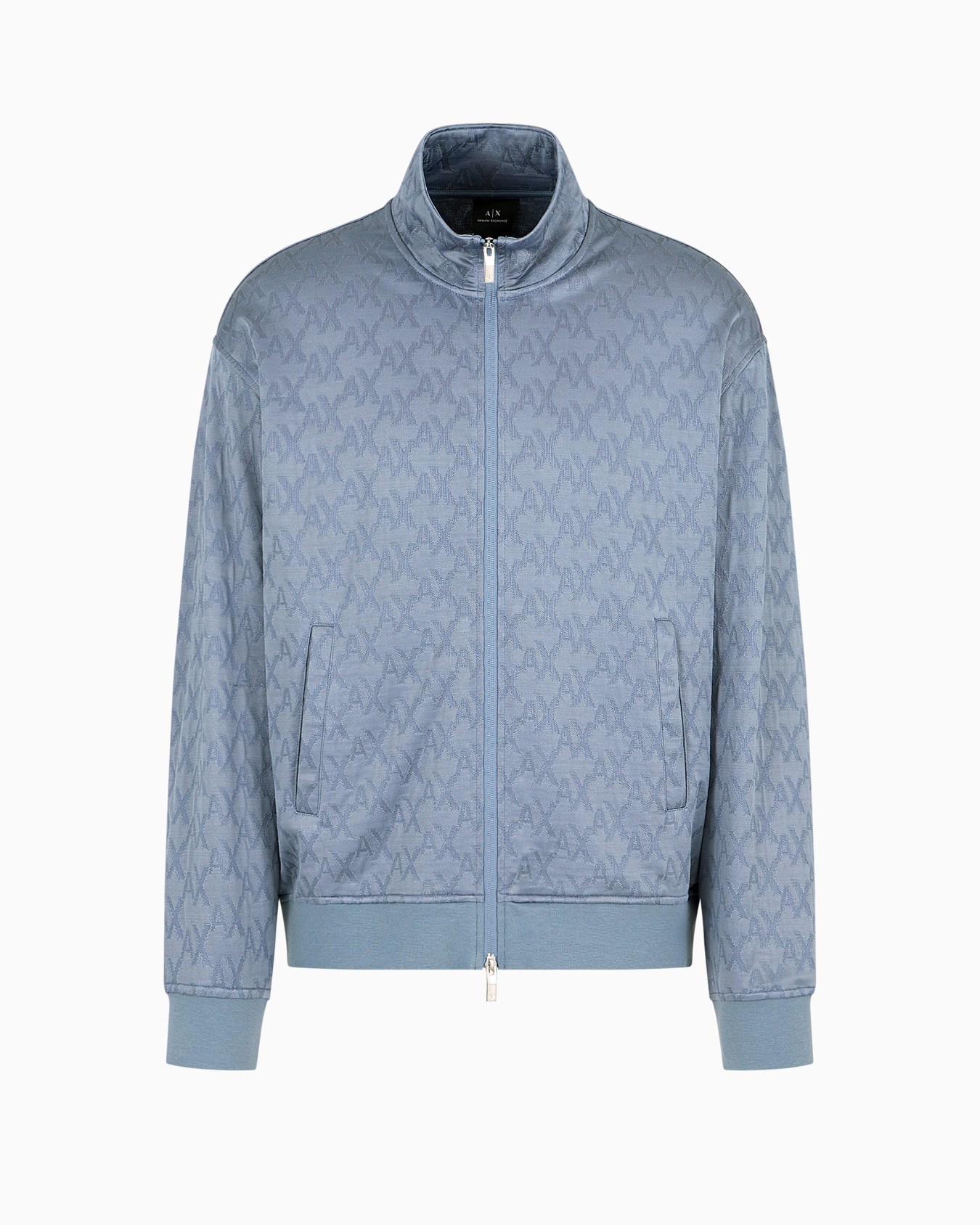 Sudadera con cremallera en tejido Monogram tono sobre tono Diapositiva 0