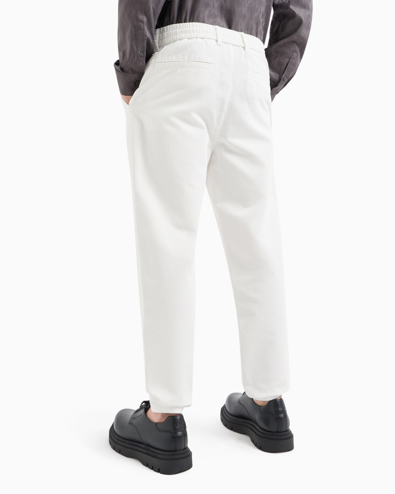 Regular fit gabardine trousers Slide 2