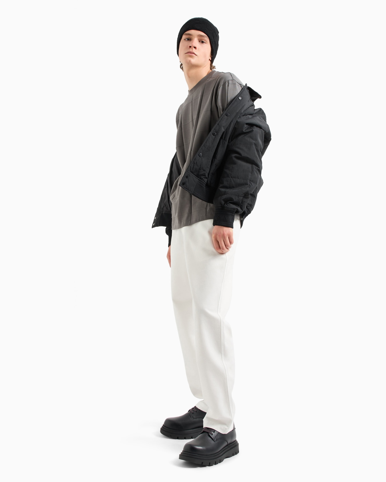 Cotton poplin chino trousers Slide 3