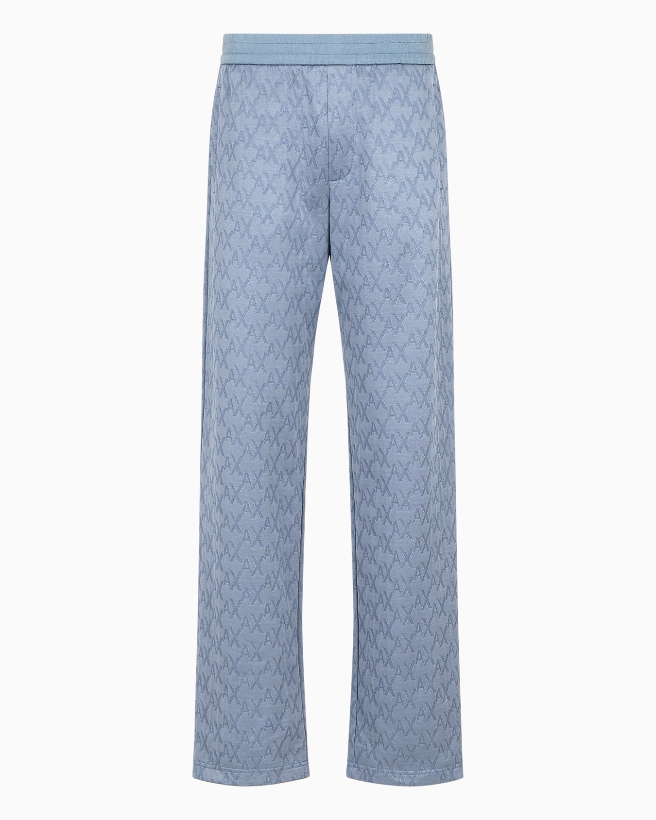 Pantalon à plis en satin de coton mélangé Diapositive 0