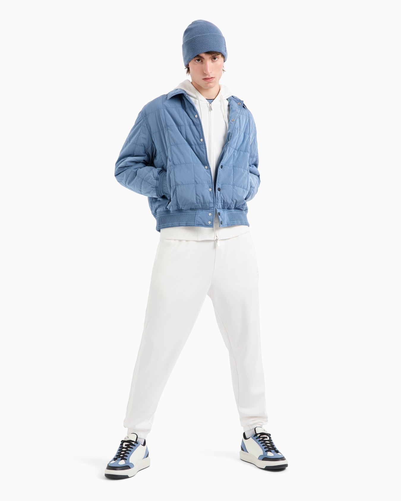 -Jogginghose aus Baumwoll-Interlock mit Logoband Folie 3