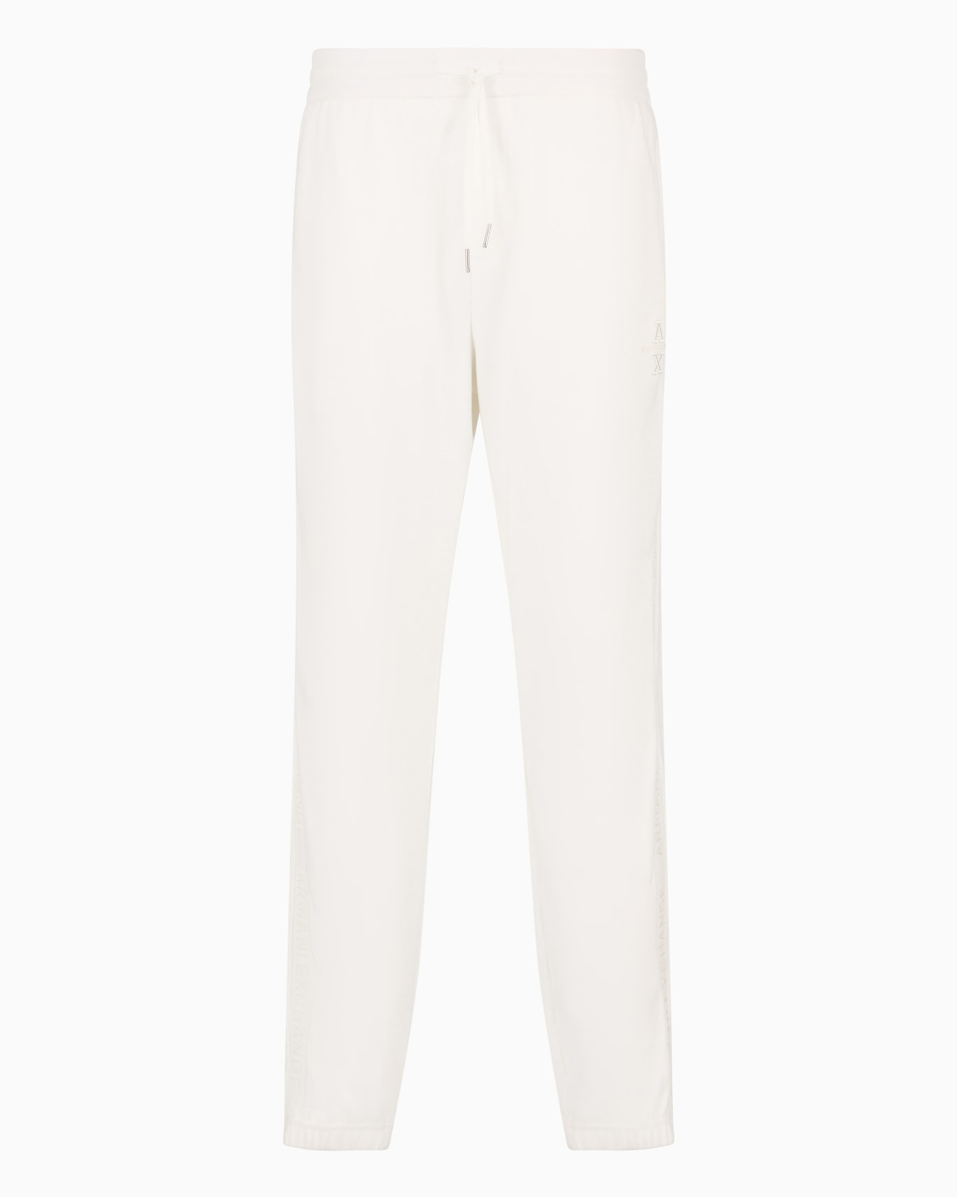 -Jogginghose aus Baumwoll-Interlock mit Logoband Folie 0