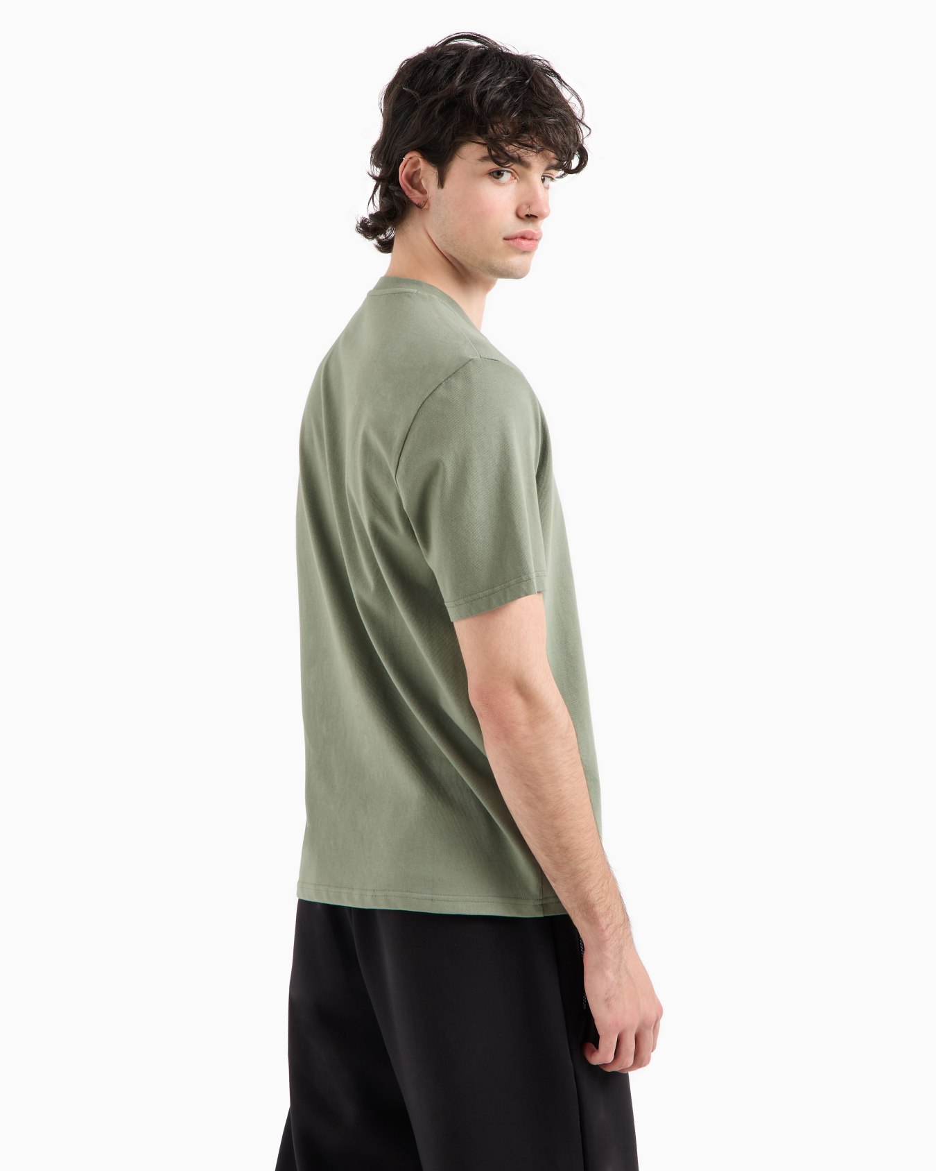 Camiseta regular fit de algodón orgánico ASV con logo bordado Diapositiva 2