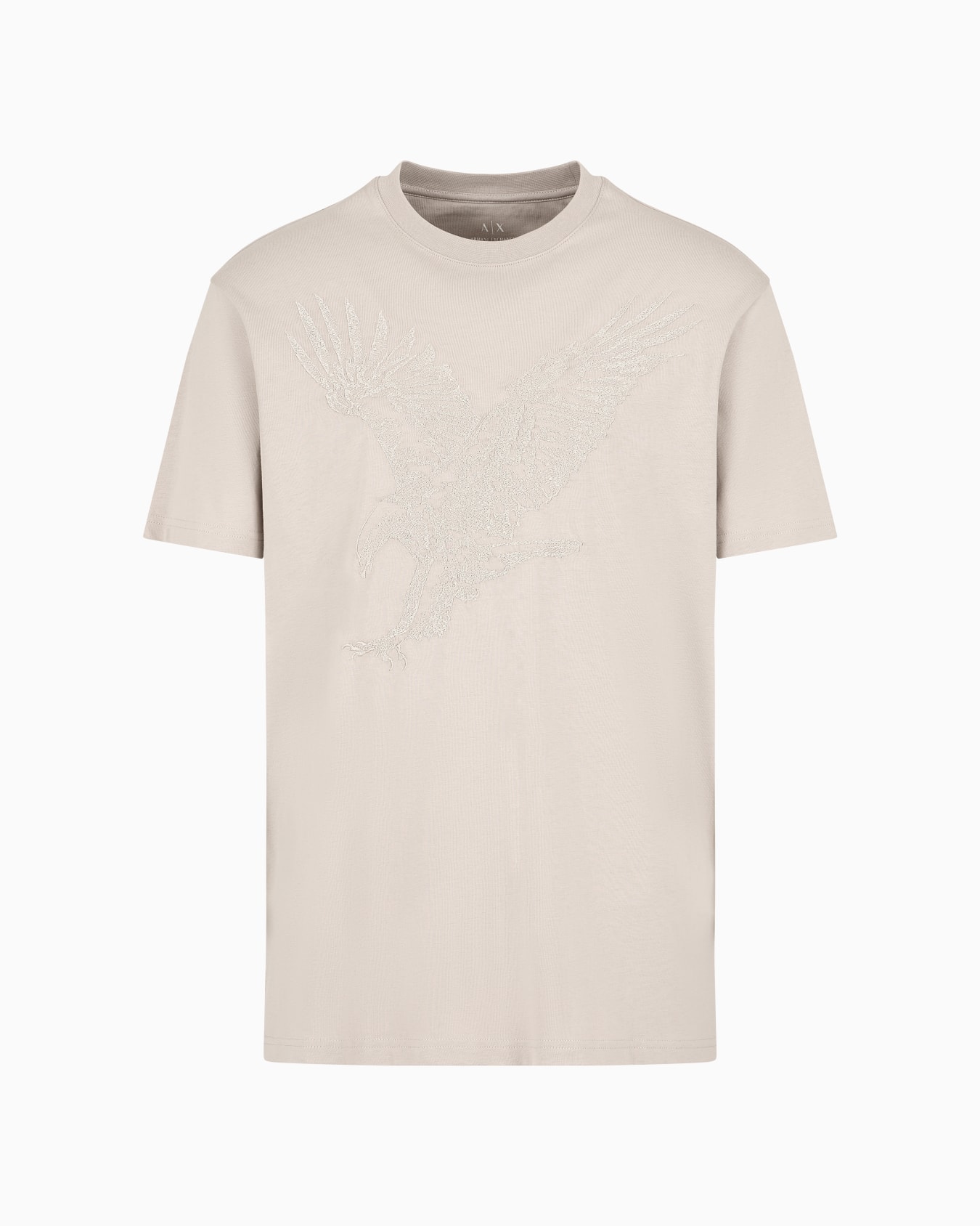 Camiseta regular fit con bordado de águila en punto ASV Diapositiva 0