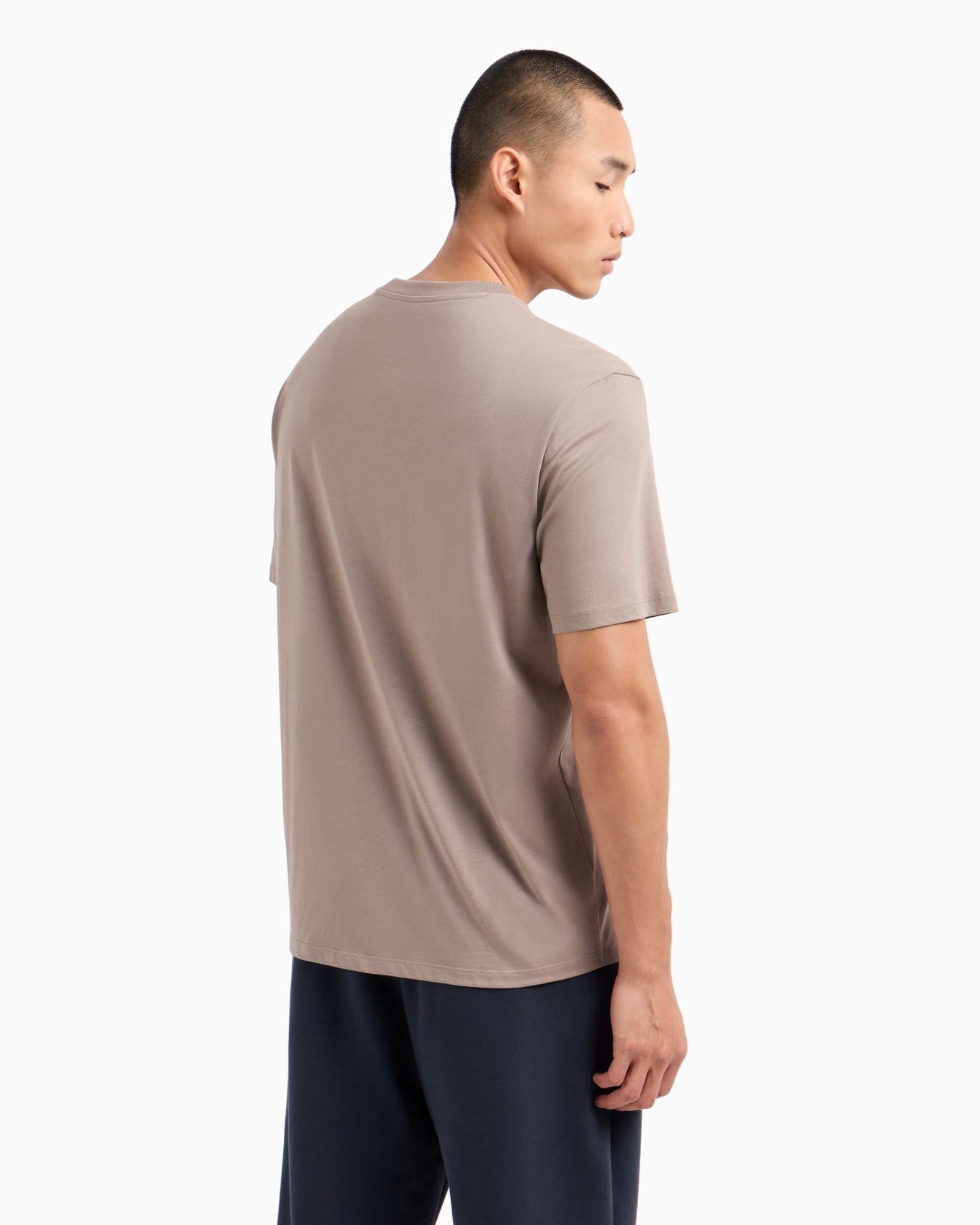Regular fit organic cotton T-shirt with ASV logo lettering Slide 2