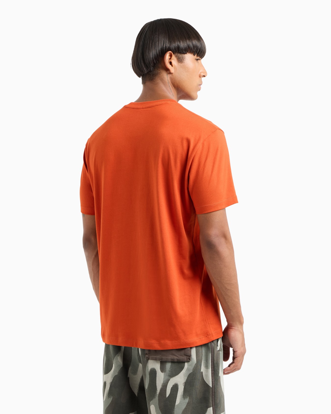 Regular fit T-shirt with camouflage logo in ASV cotton Slide 2
