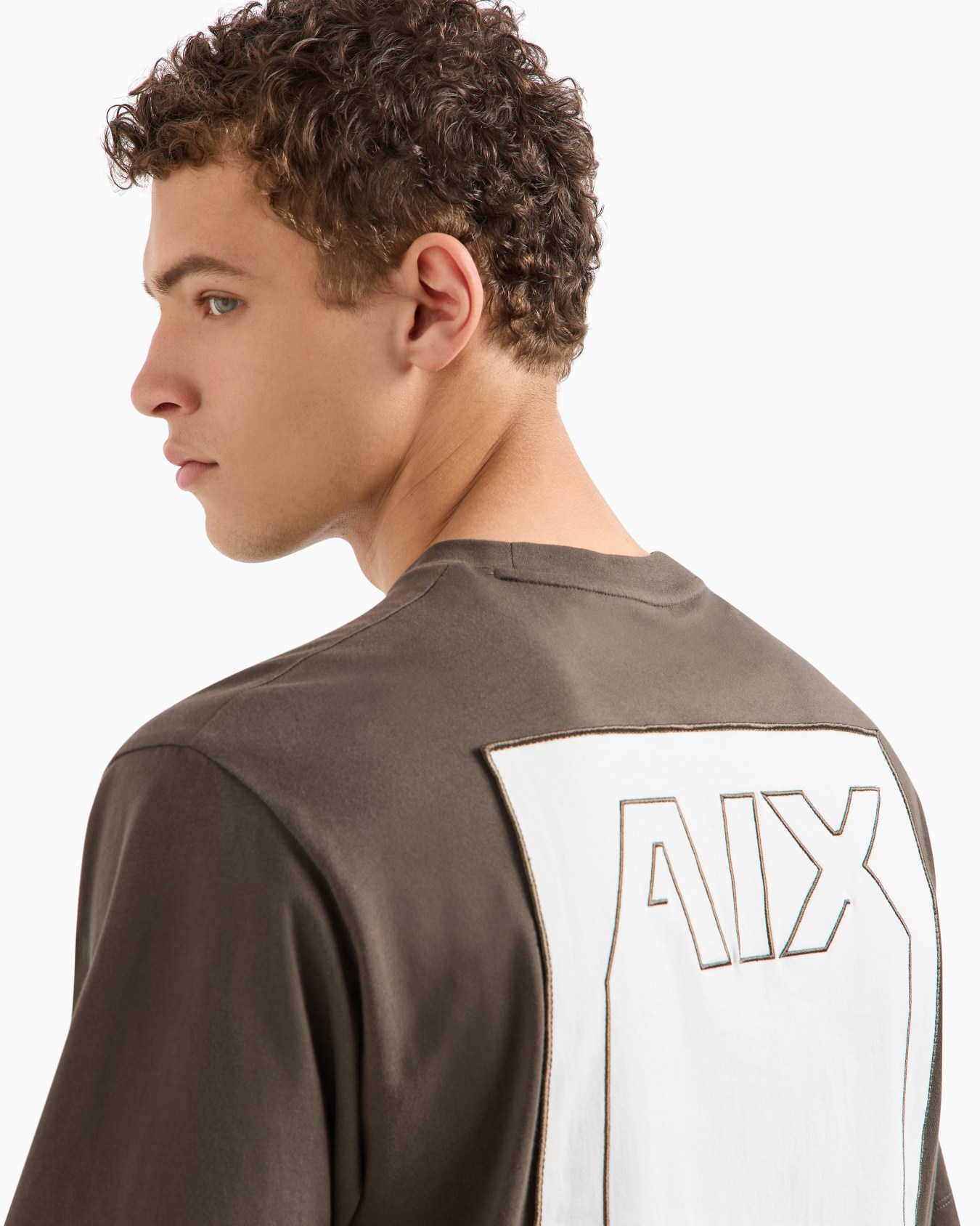 Camiseta holgada con estampado en la espalda en algodón ASV Diapositiva 4