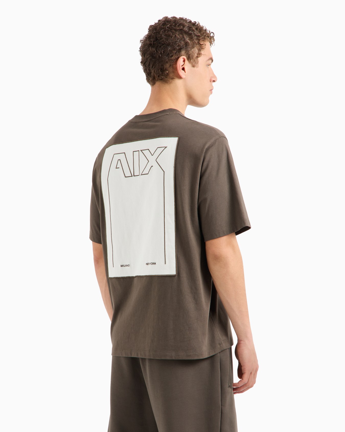 Camiseta holgada con estampado en la espalda en algodón ASV Diapositiva 2