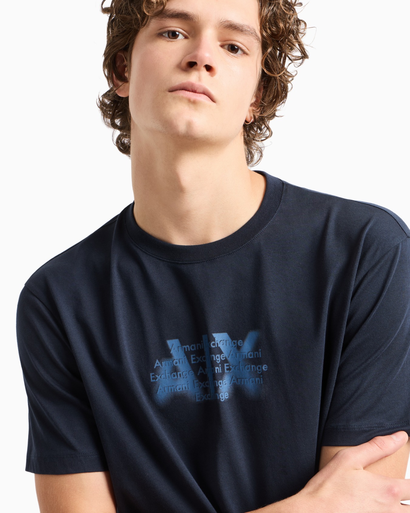 Regular fit T-shirt with urban military logo in ASV cotton Slide 4