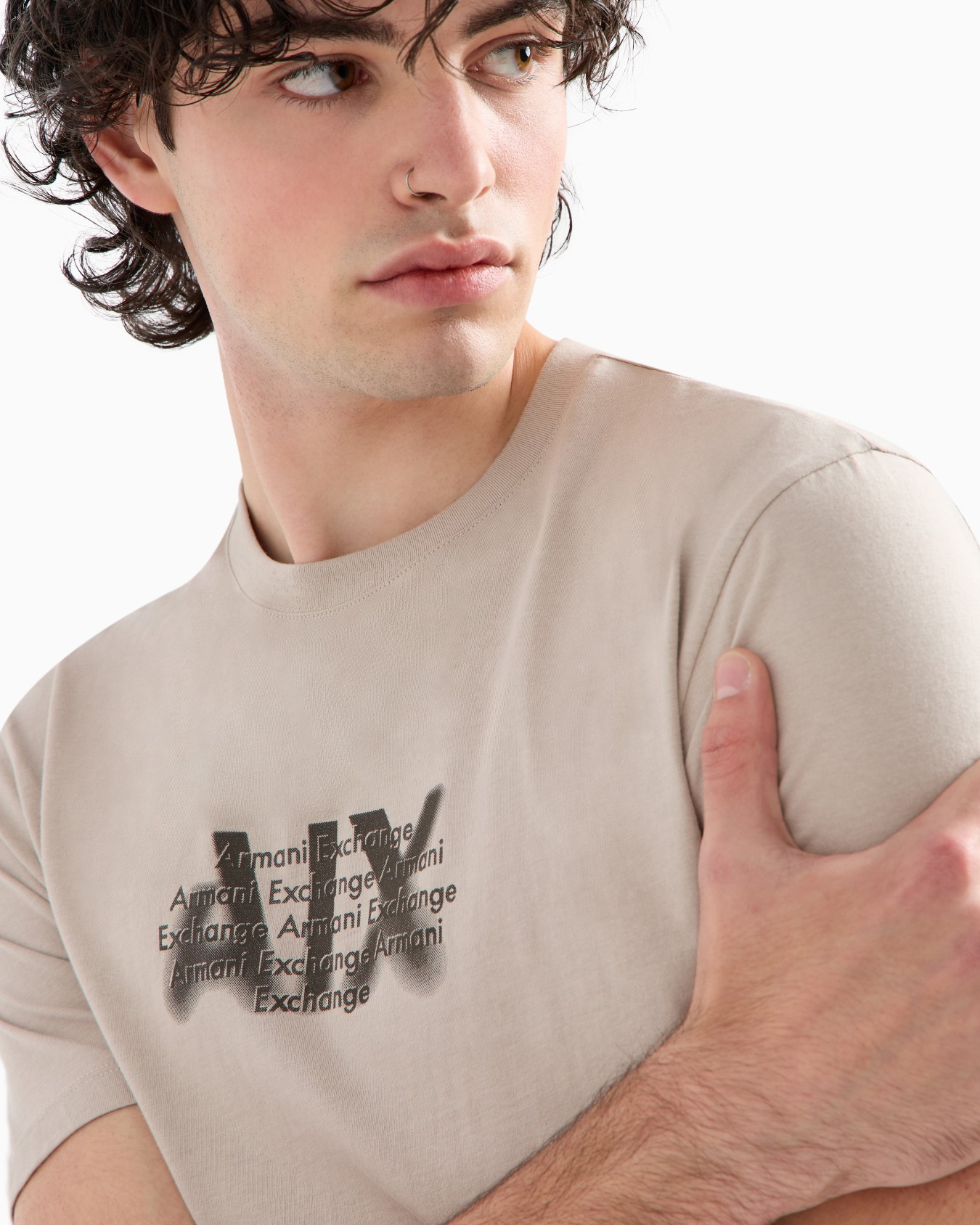 Regular fit T-shirt with urban military logo in ASV cotton Slide 4