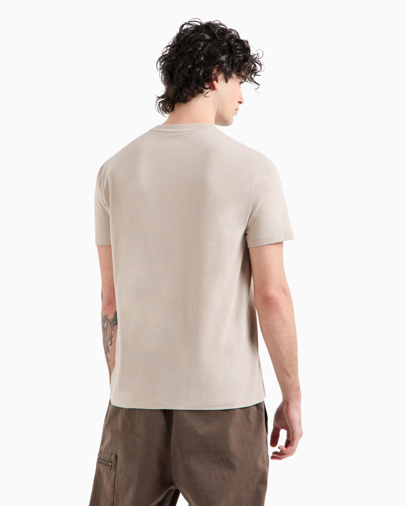Regular fit T-shirt with urban military logo in ASV cotton Slide 2