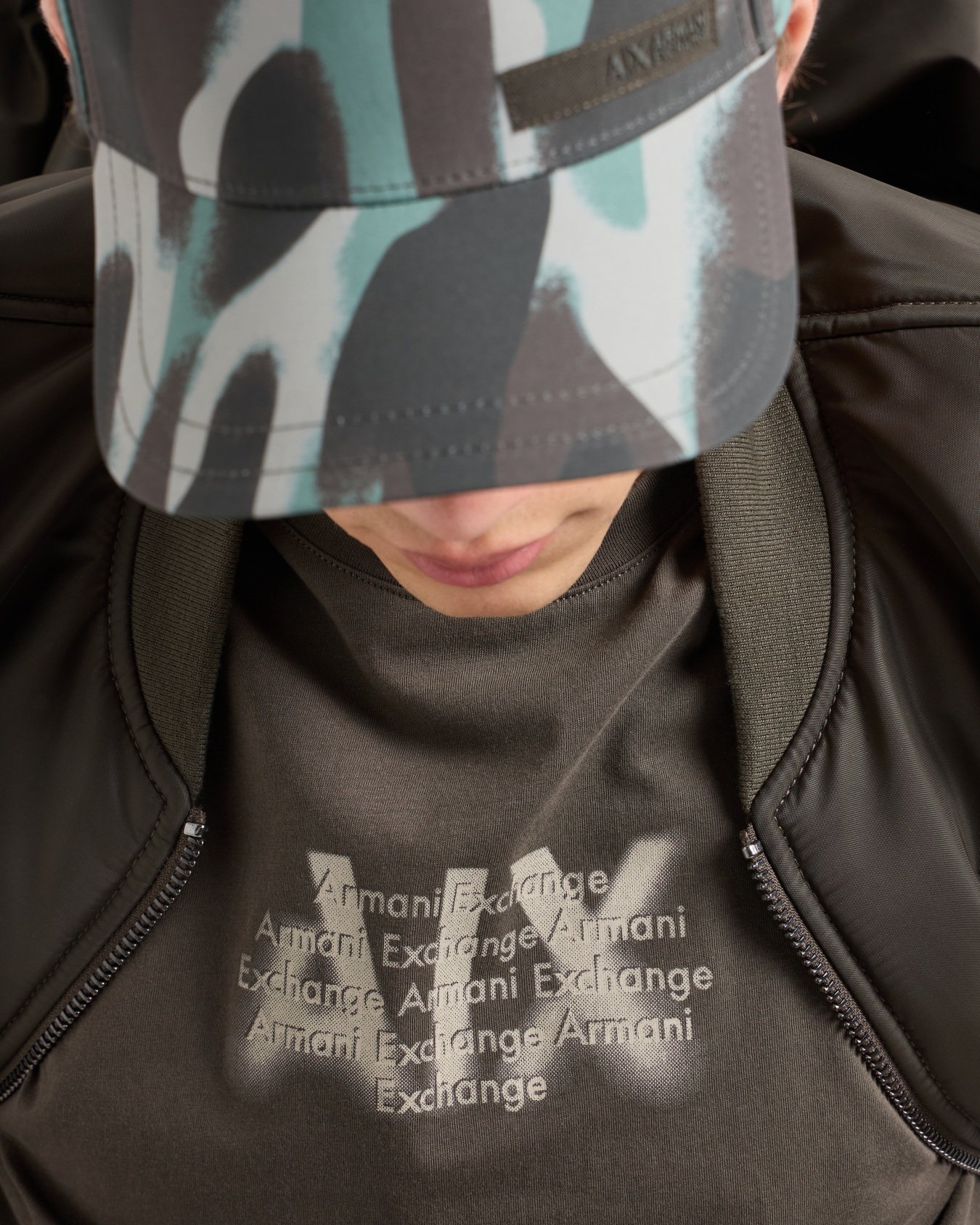 Regular fit T-shirt with urban military logo in ASV cotton Slide 4