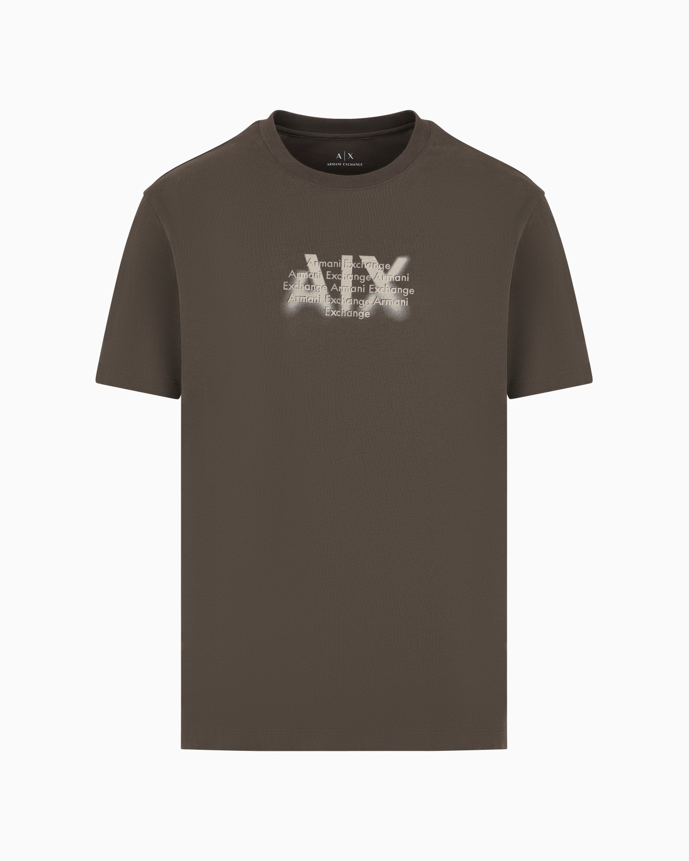Regular fit T-shirt with urban military logo in ASV cotton Slide 0
