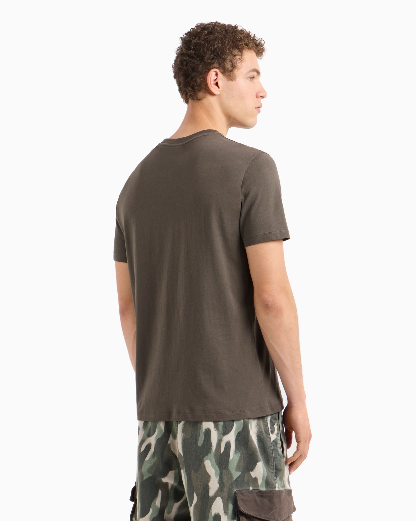 Regular fit T-shirt with urban military logo in ASV cotton Slide 2