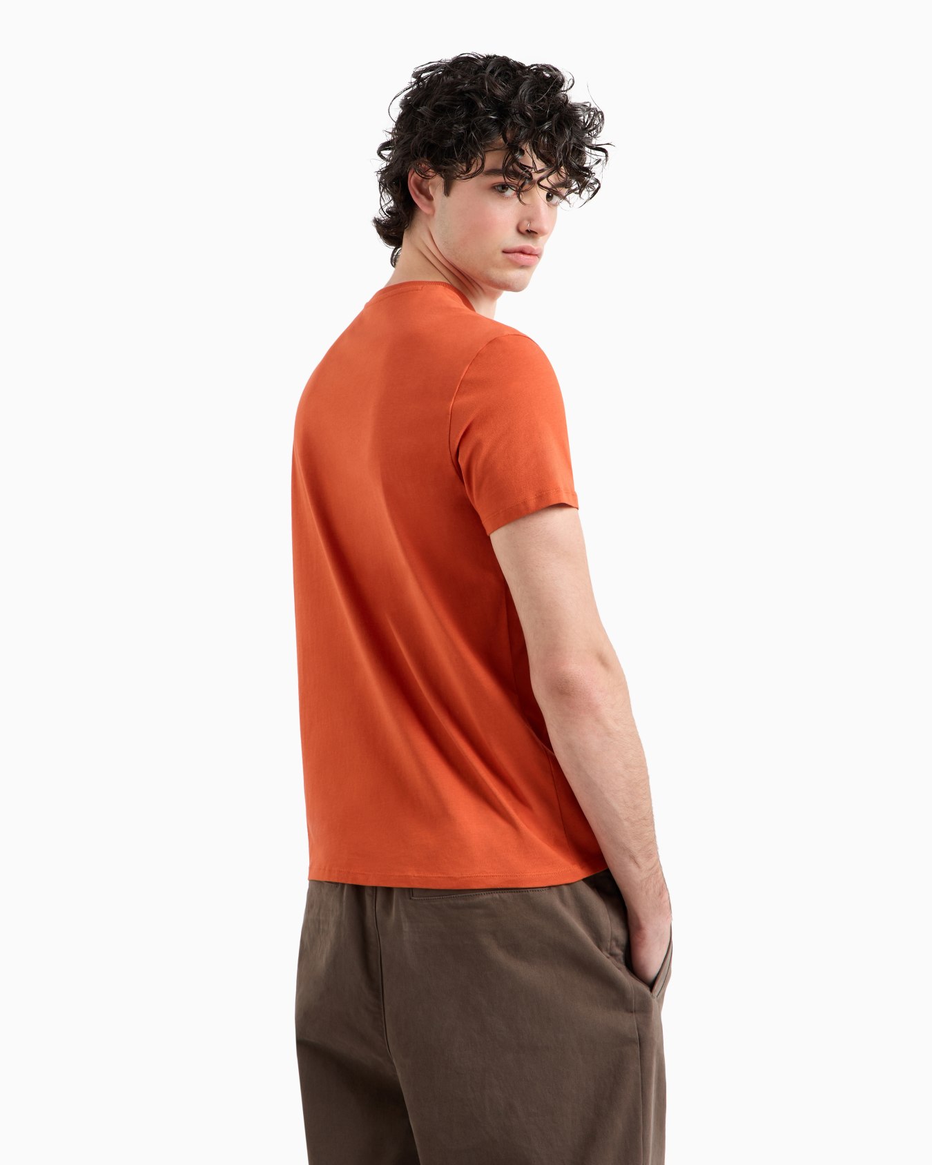 ASV Organic Cotton V-Neck Slim Fit T-Shirt with Multi Prints Slide 2