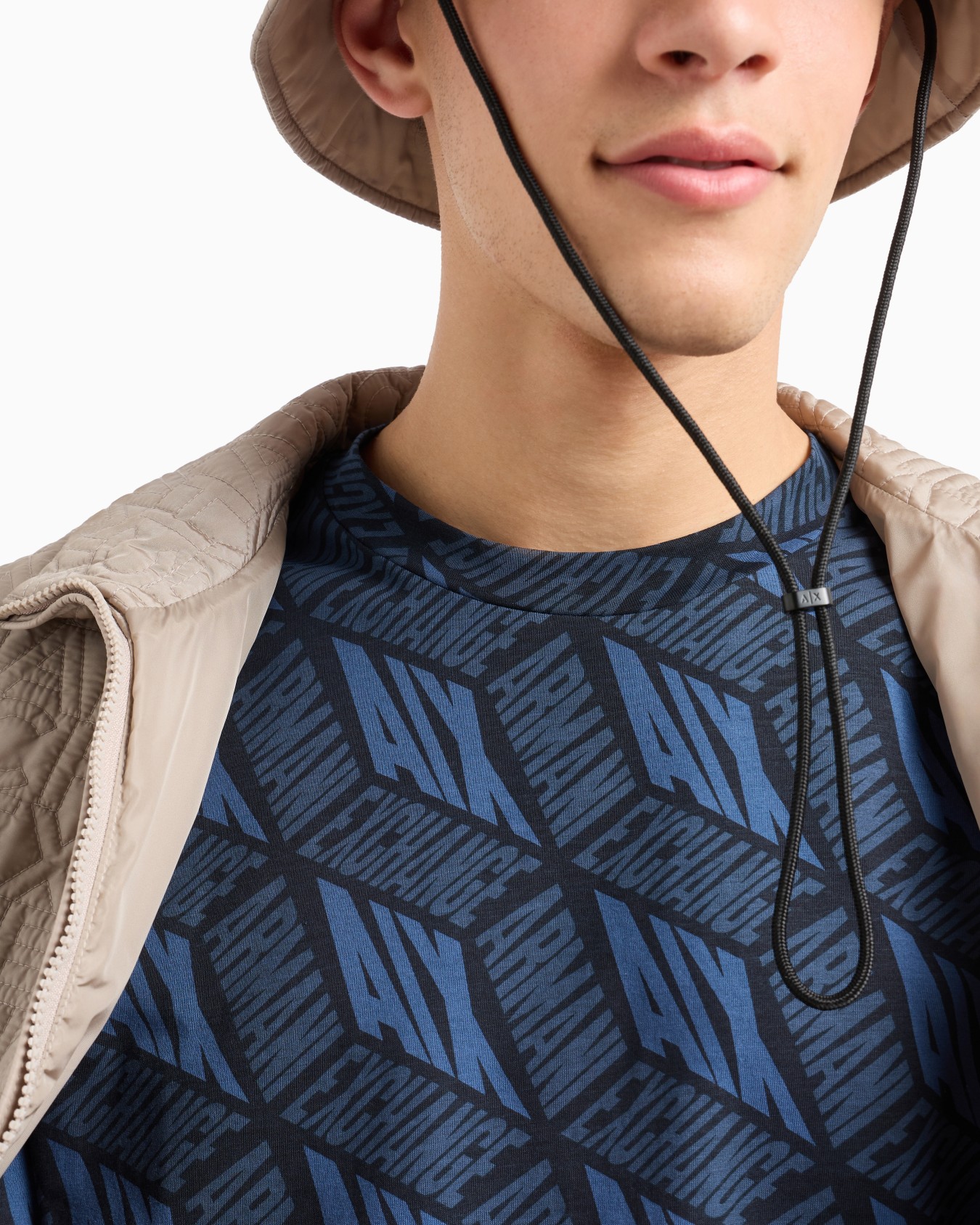 Regular fit t-shirt with 3D effect print in ASV cotton Slide 4