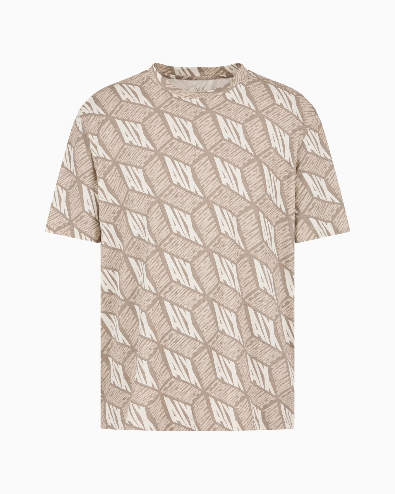 Regular fit t-shirt with 3D effect print in ASV cotton Slide 0