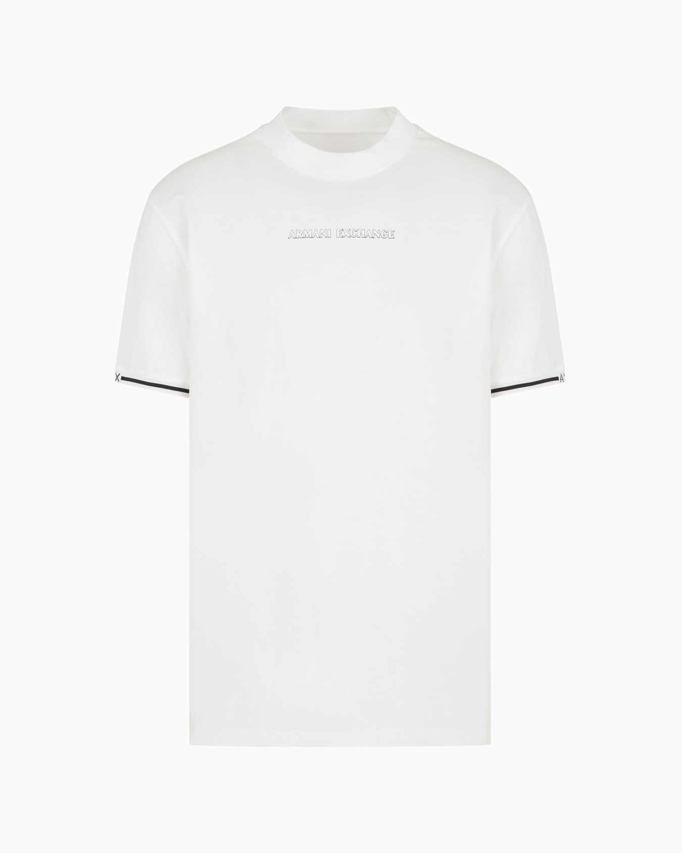 Camiseta regular fit con perfiles en contraste en algodón ASV Diapositiva 0