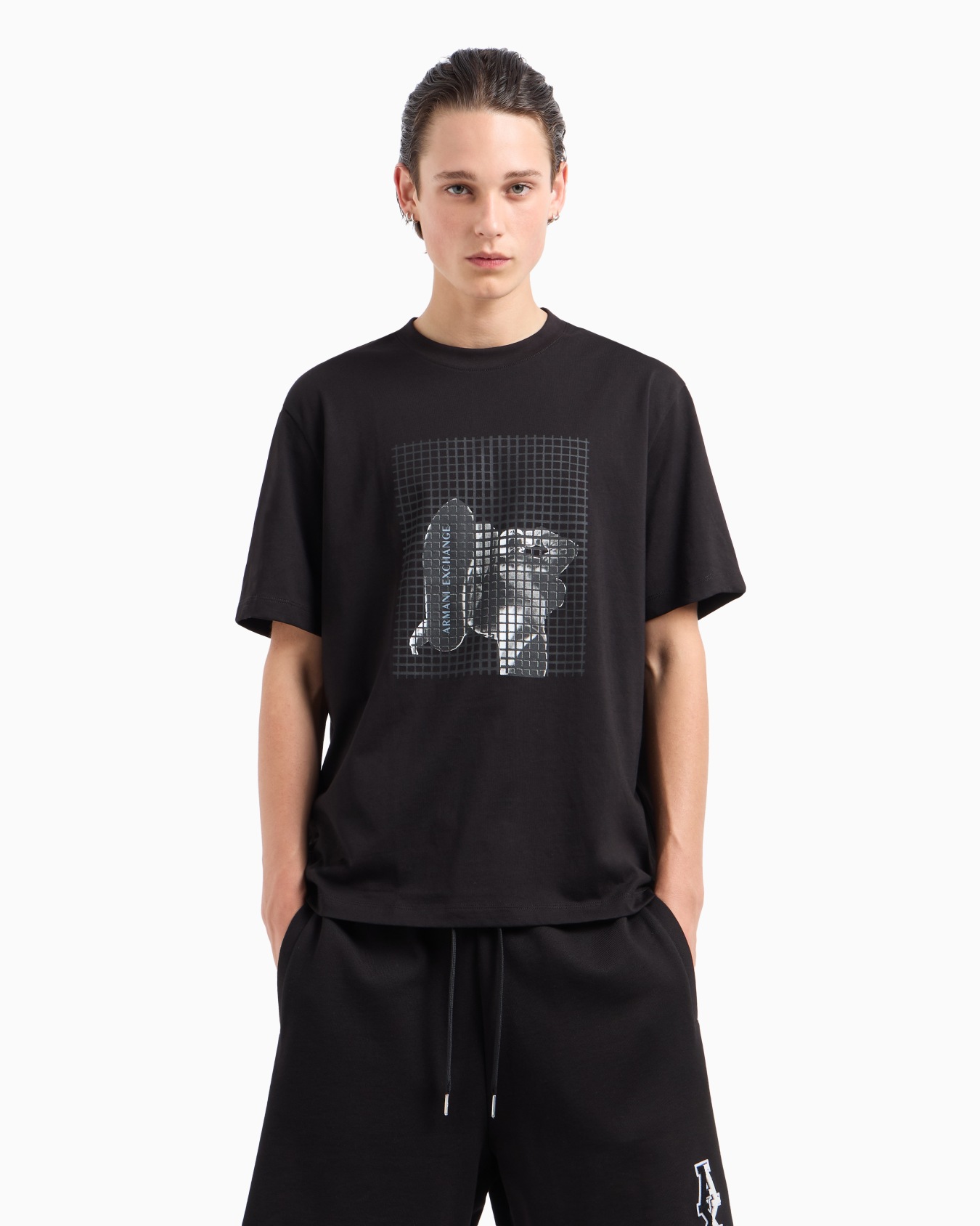 Regular fit heavy cotton T-shirt with ASV photo print Slide 1