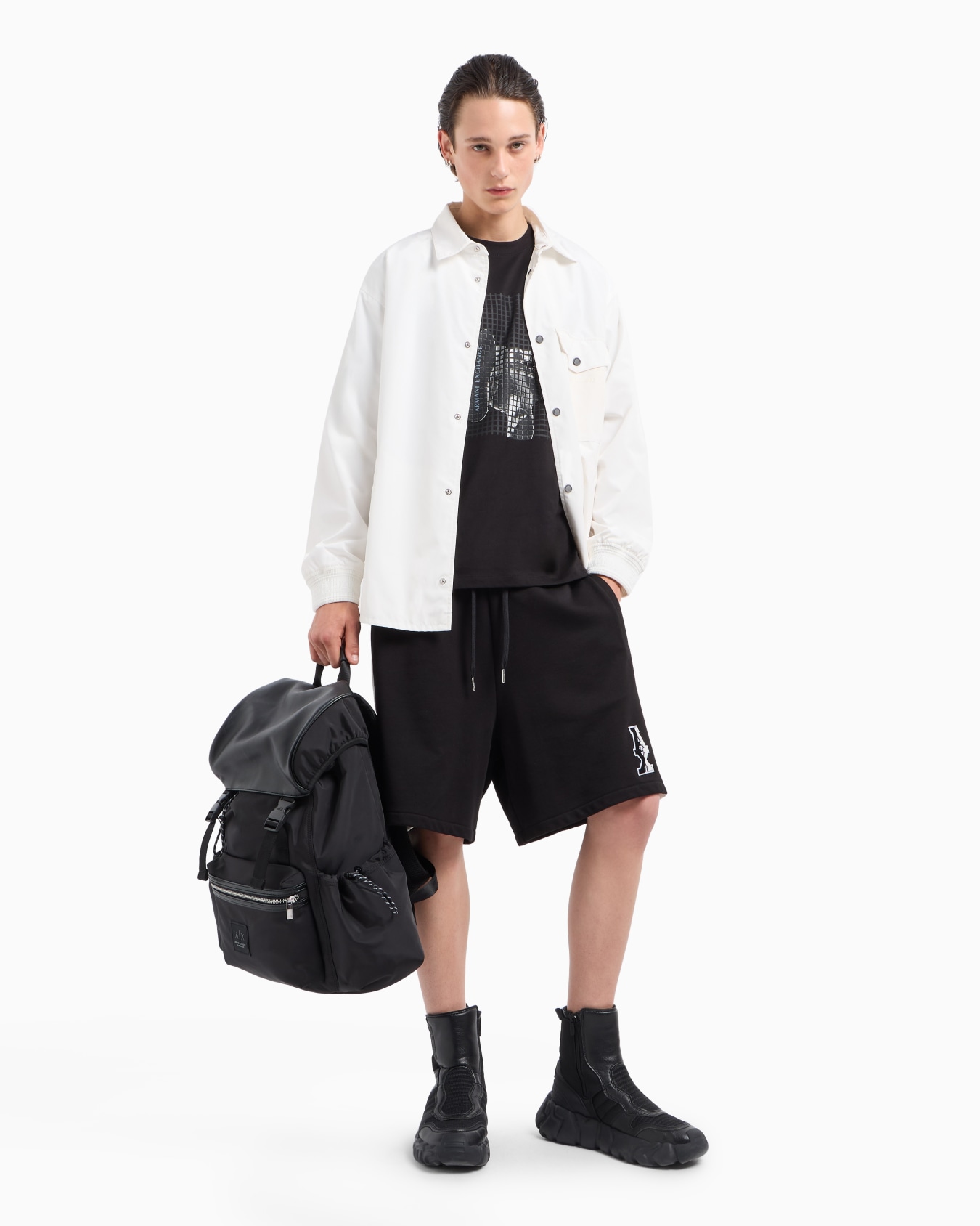 Regular fit heavy cotton T-shirt with ASV photo print Slide 3
