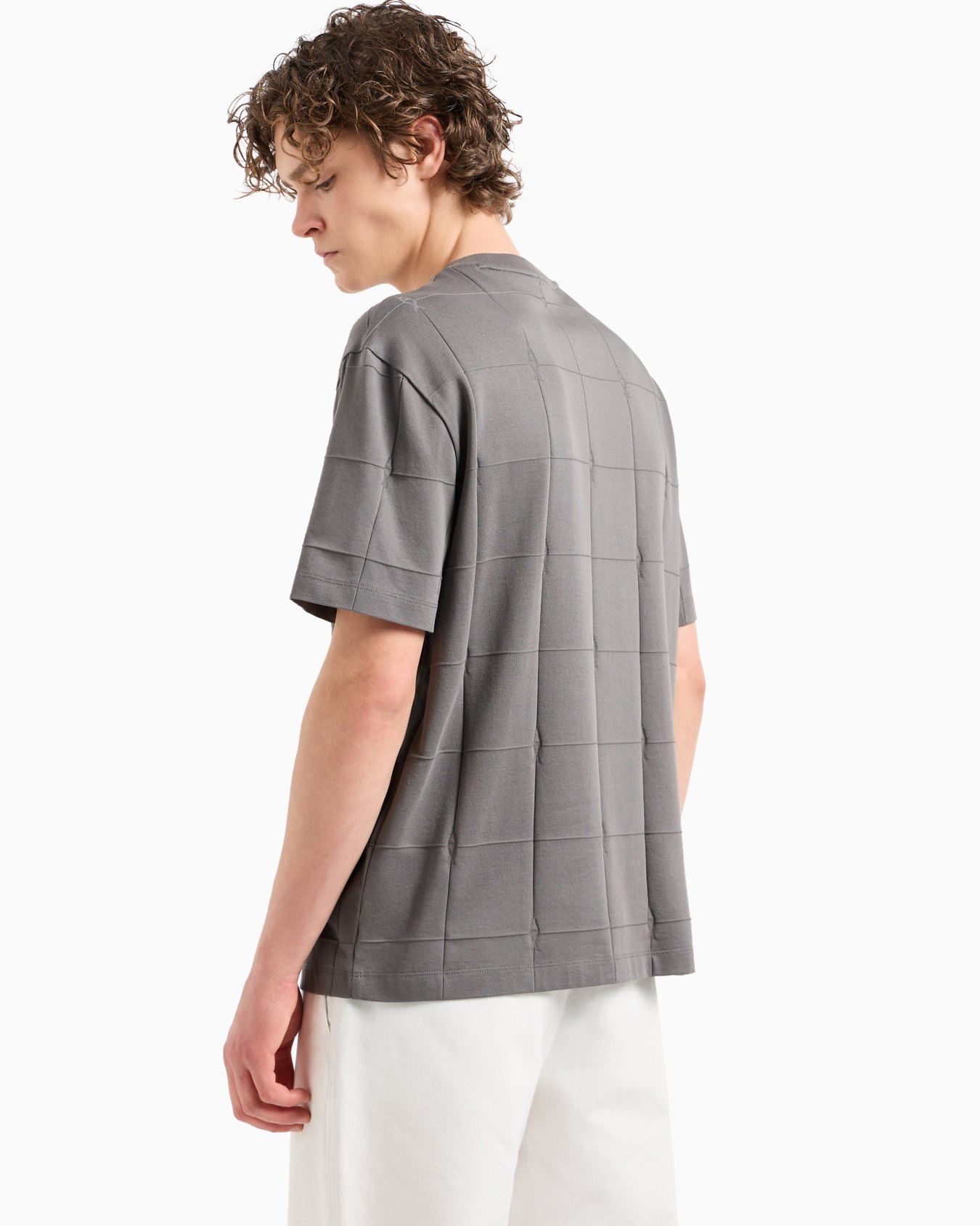 Camiseta ASV regular fit de algodón acanalado Diapositiva 2
